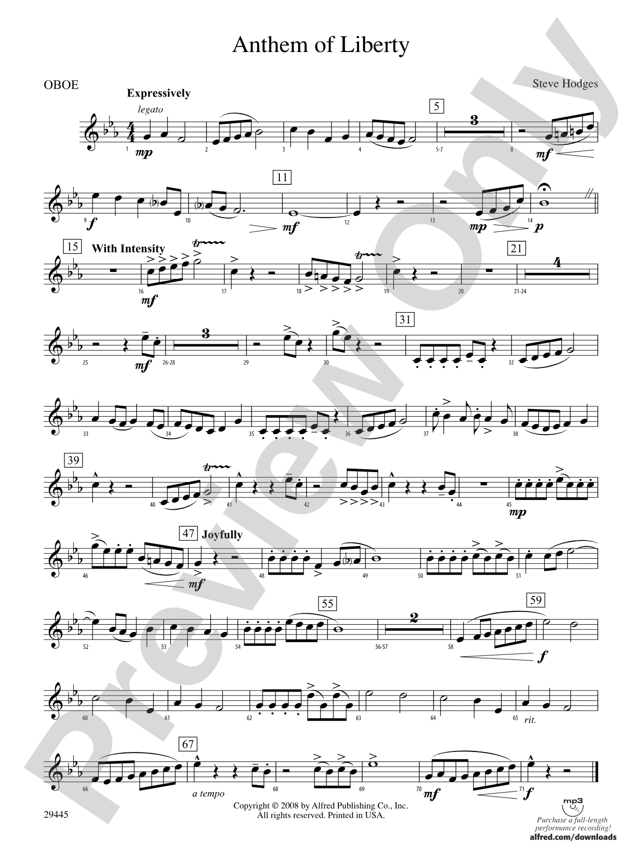 Anthem of Liberty: Oboe