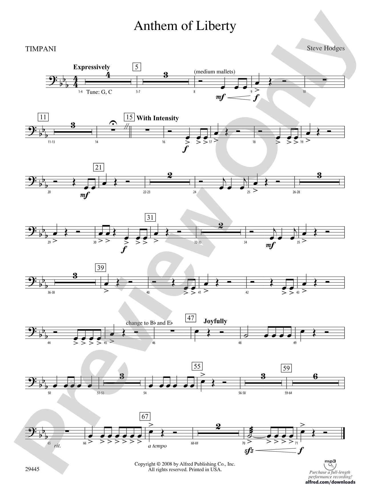 Anthem of Liberty: Timpani