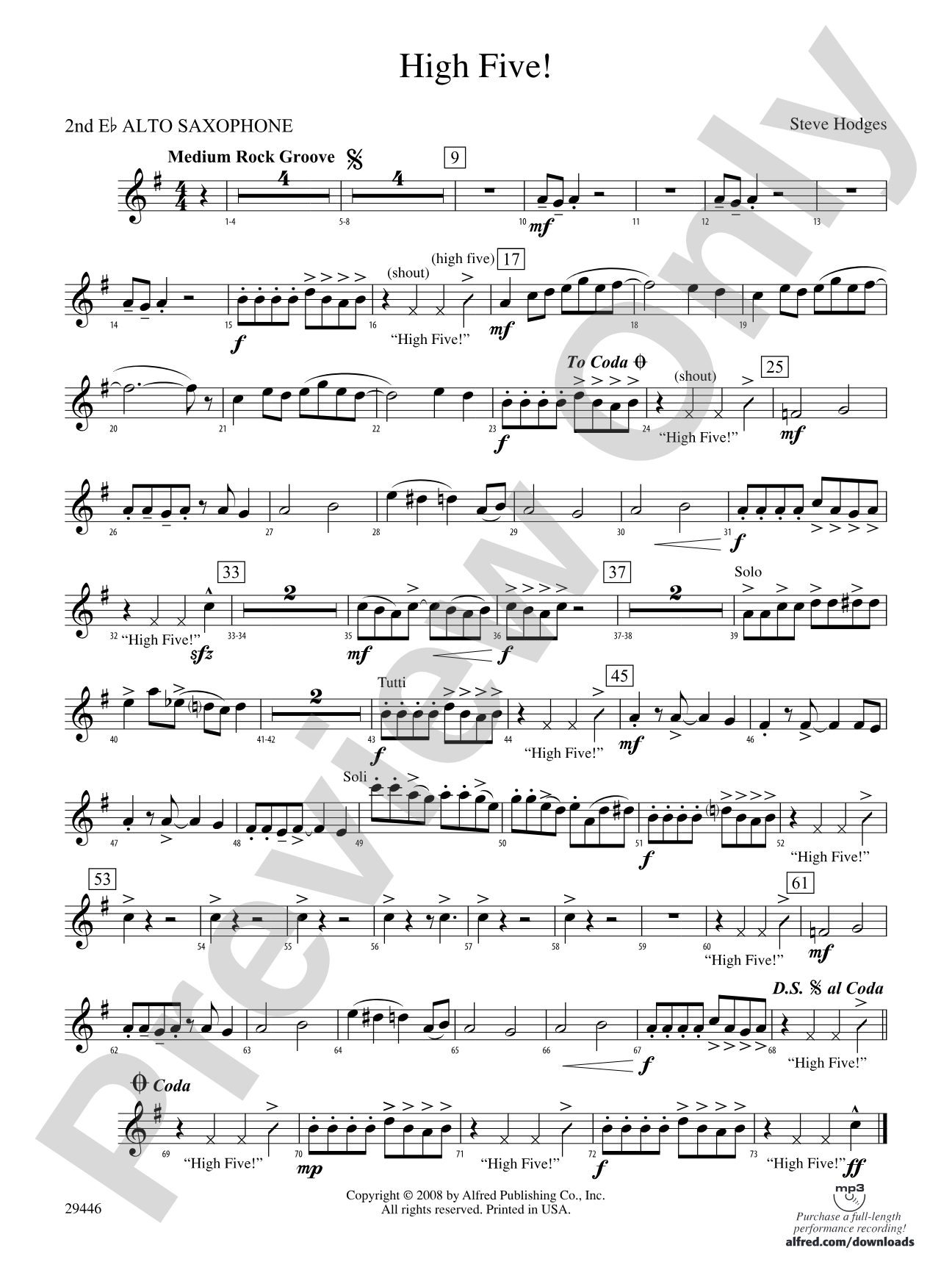 High Five!: 2nd E-flat Alto Saxophone