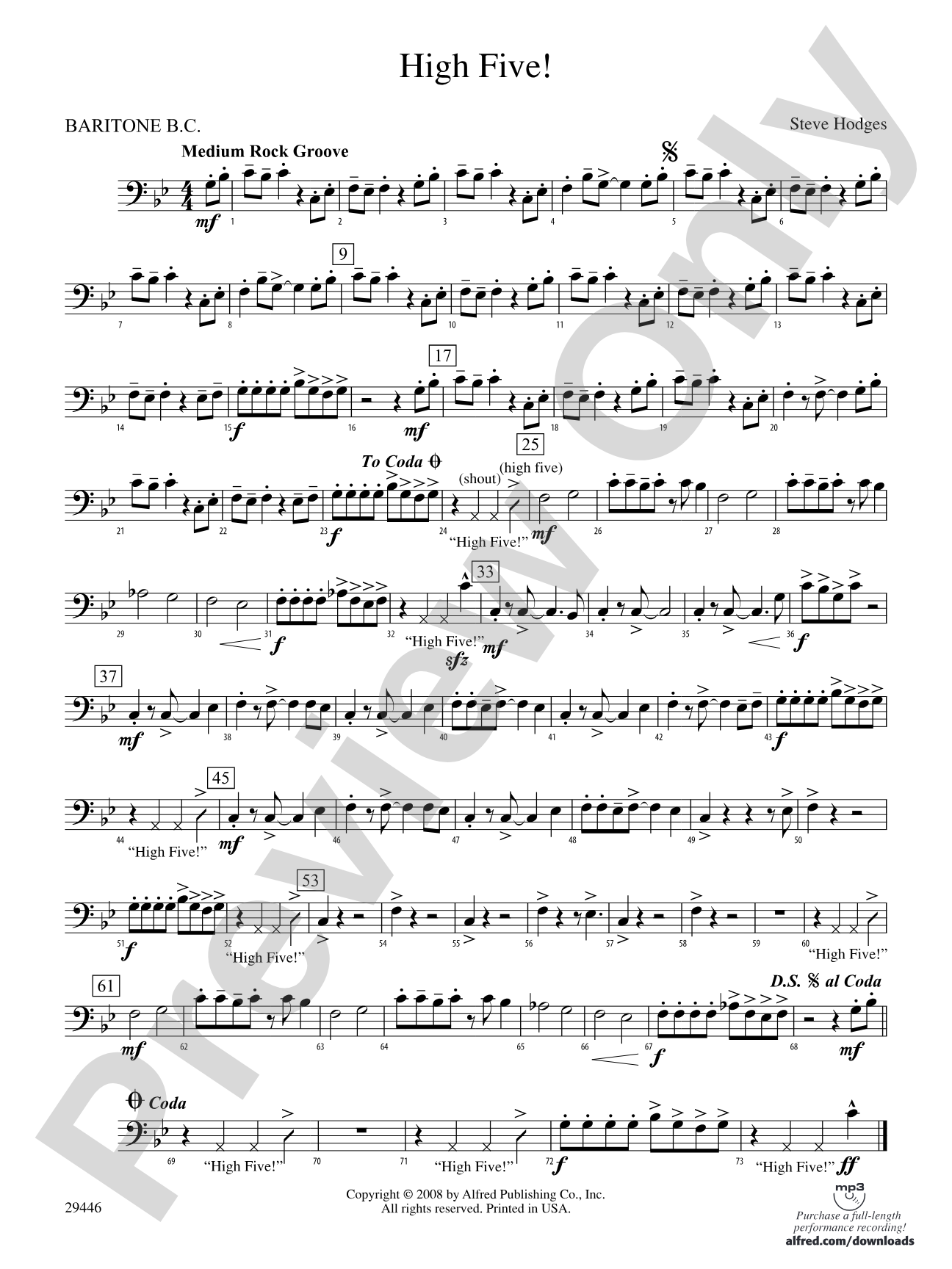 High Five!: Baritone B.C.