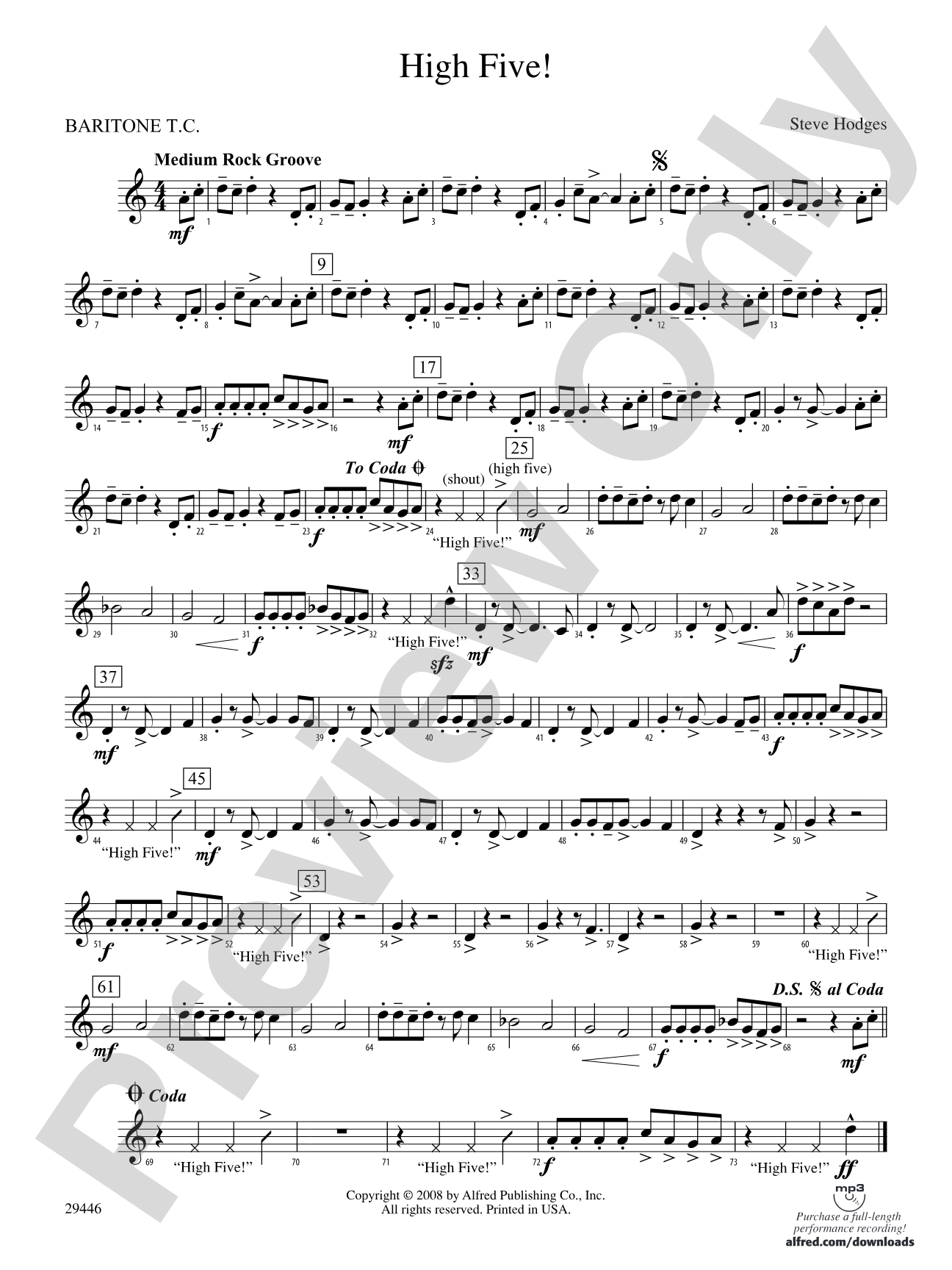 High Five!: Baritone T.C.