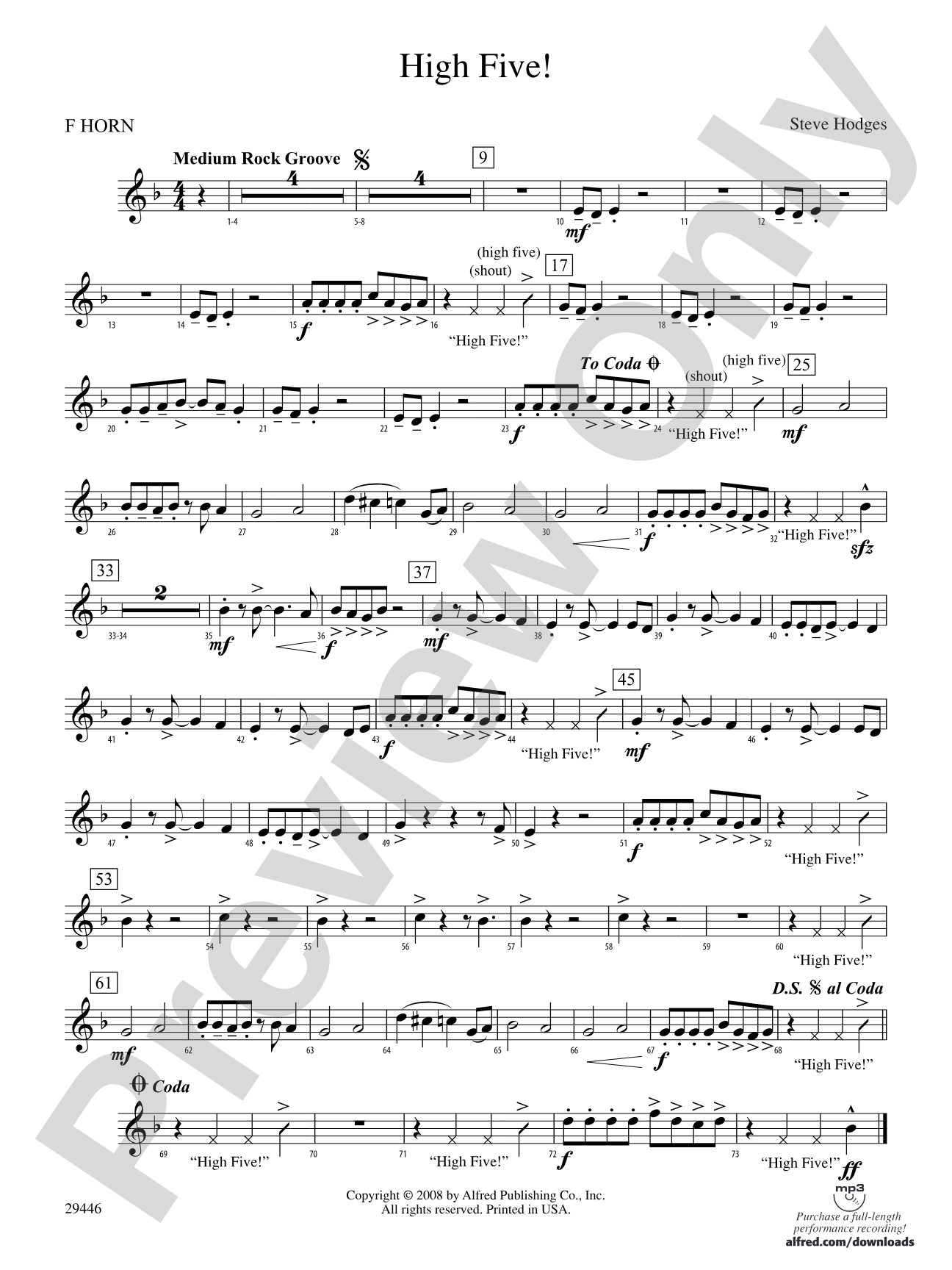 High Five!: 1st F Horn