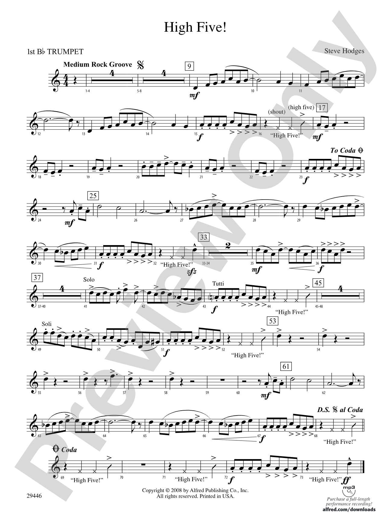 High Five!: 1st B-flat Trumpet