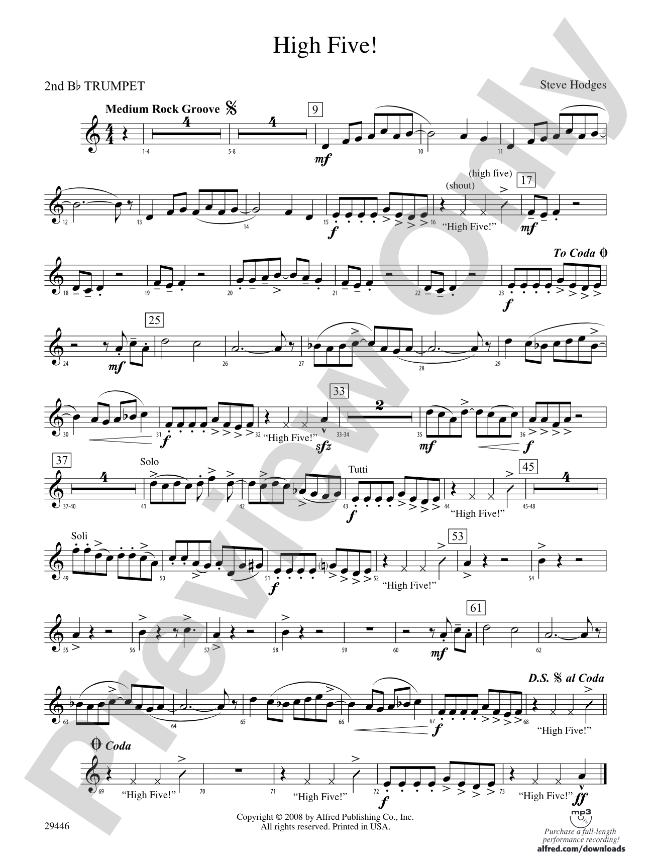 High Five!: 2nd B-flat Trumpet