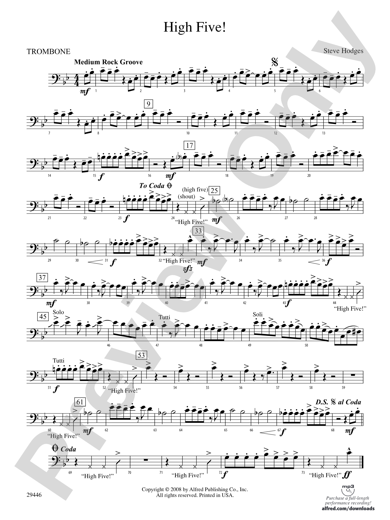 High Five!: 1st Trombone