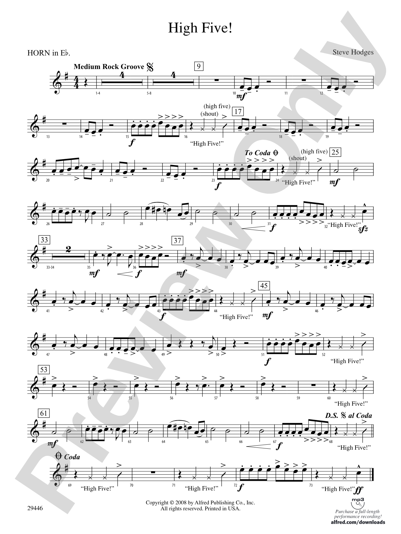 High Five!: (wp) 1st Horn in E-flat