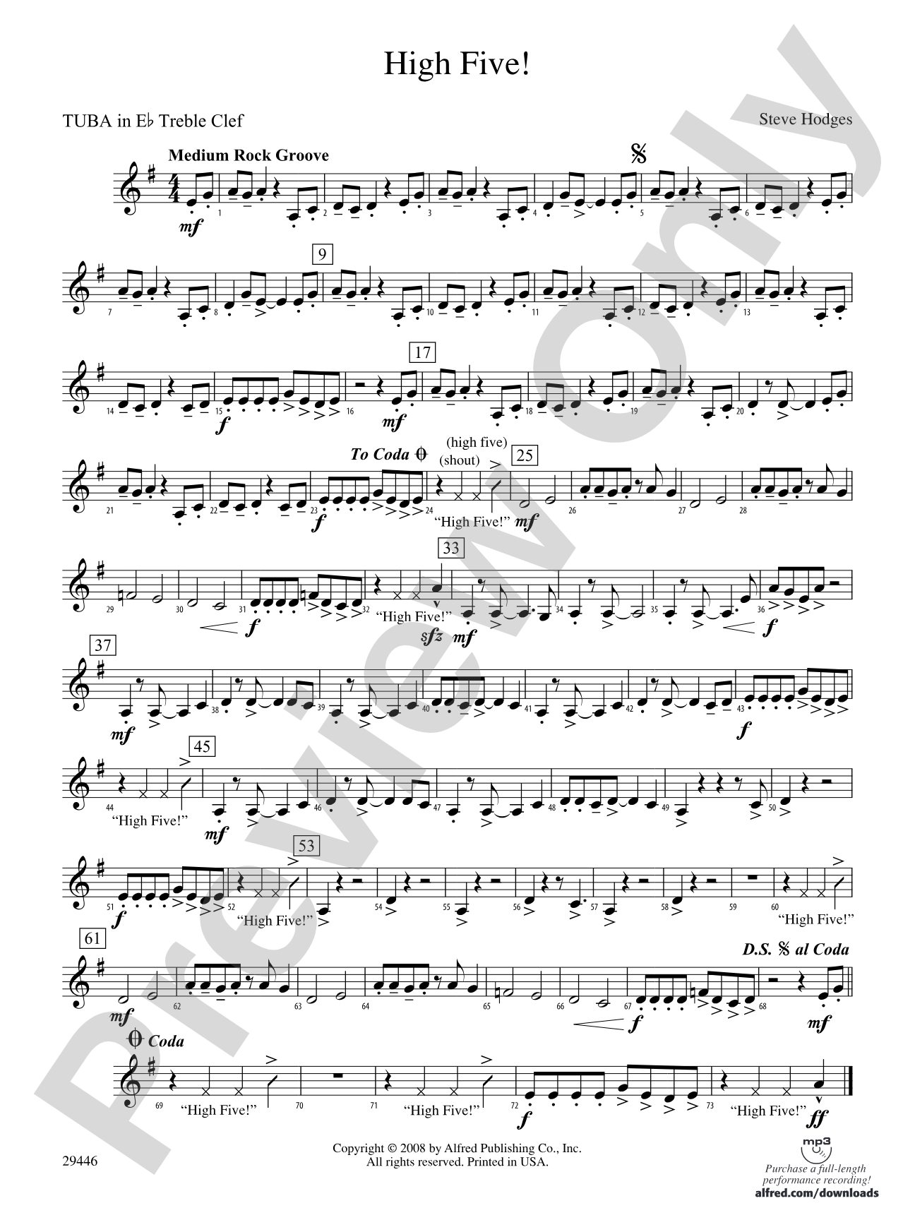 High Five!: (wp) E-flat Tuba T.C.