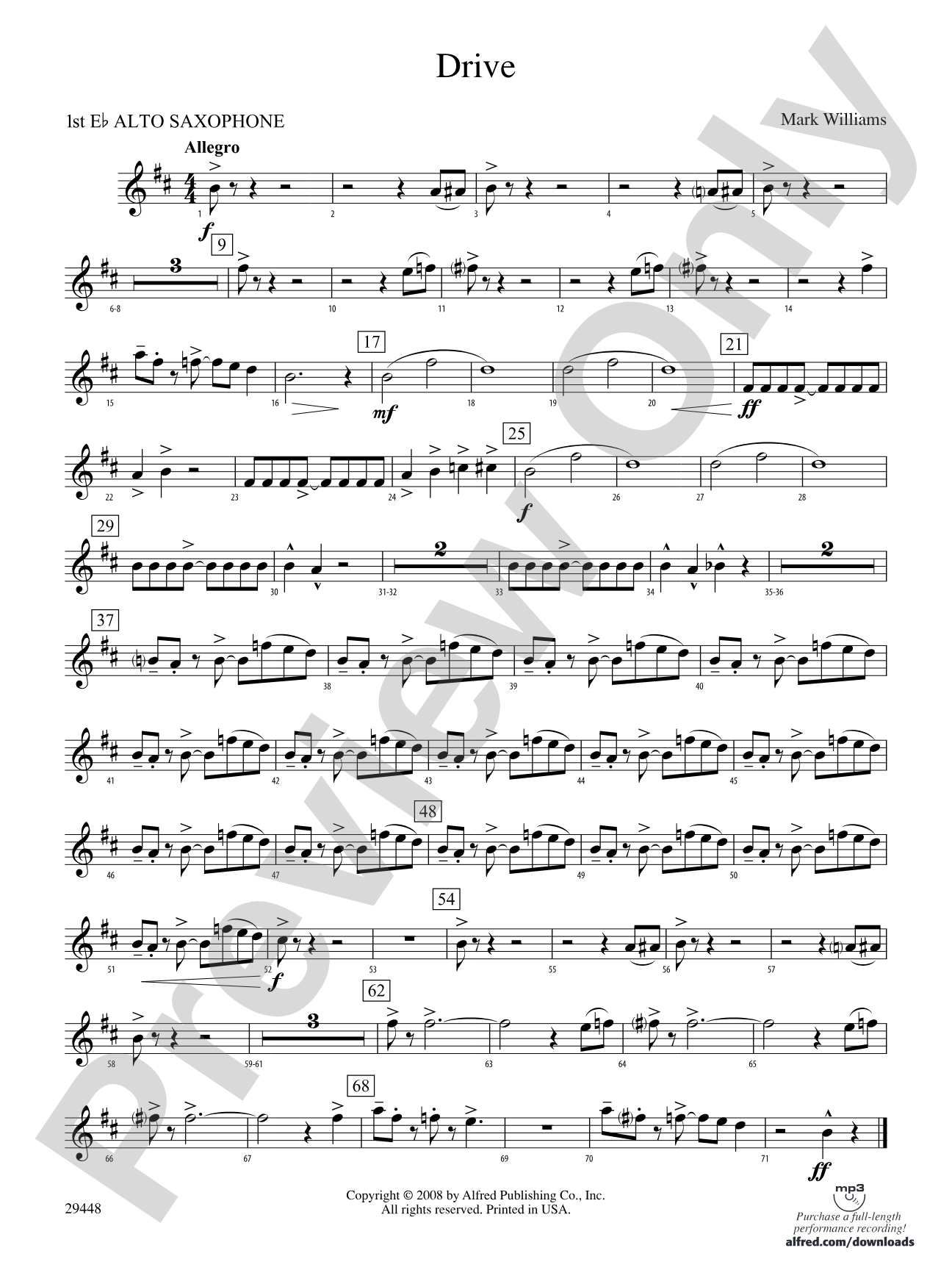 Drive: E-flat Alto Saxophone