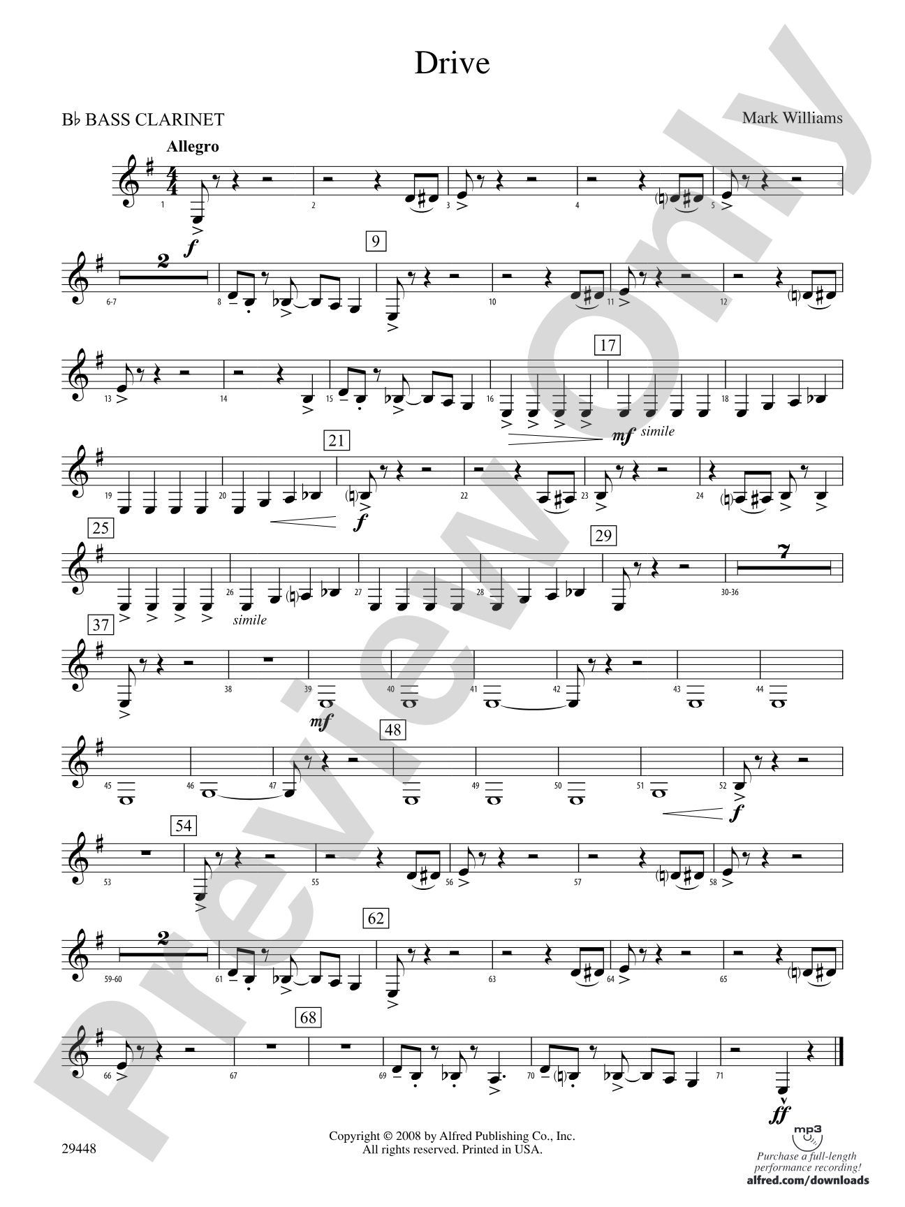 Drive: B-flat Bass Clarinet