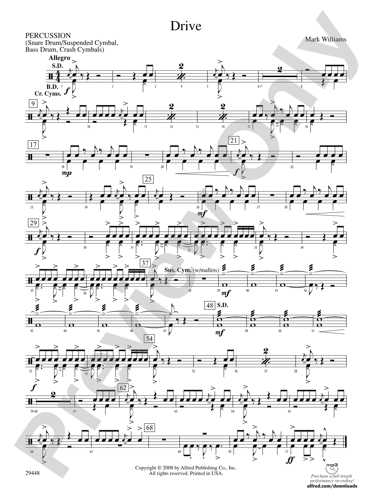 Drive: 1st Percussion
