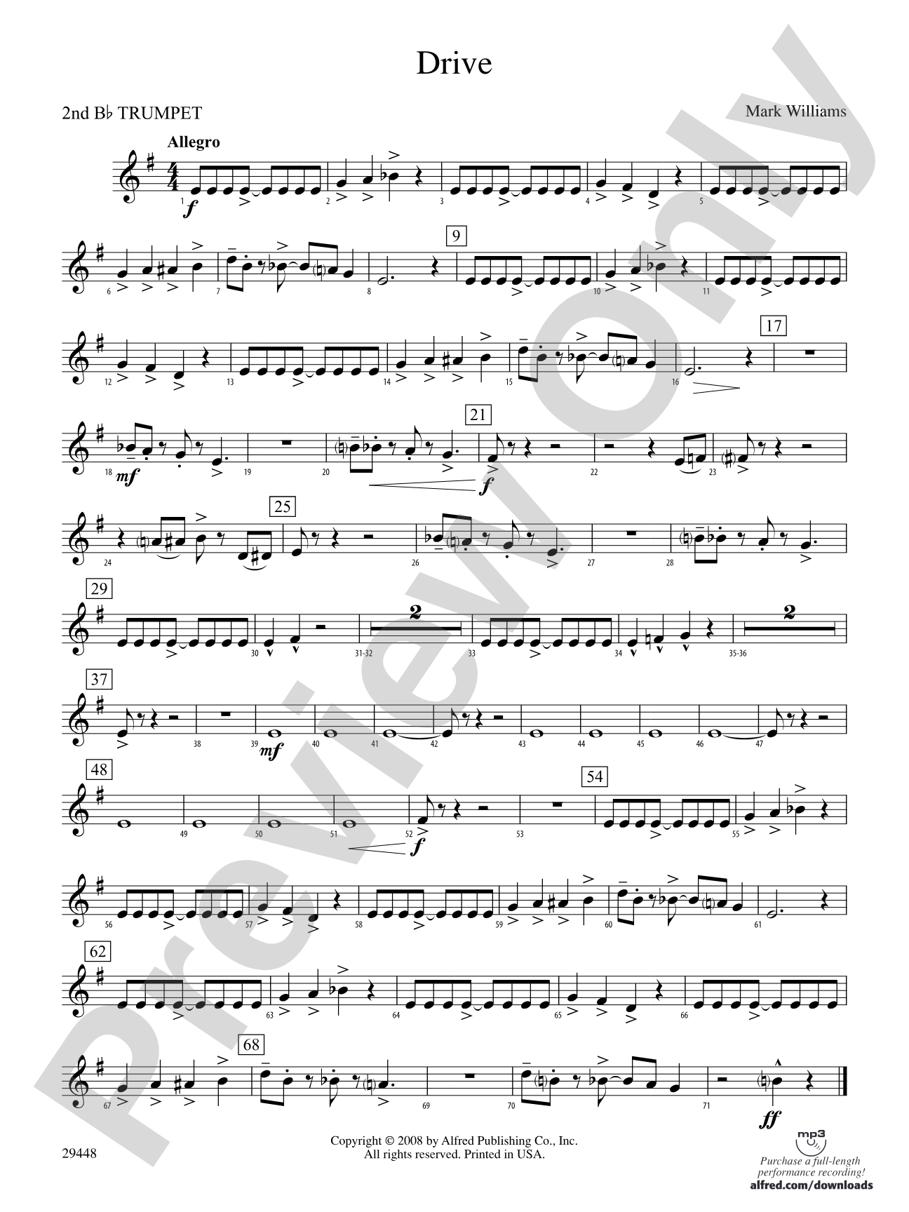 Drive: 2nd B-flat Trumpet