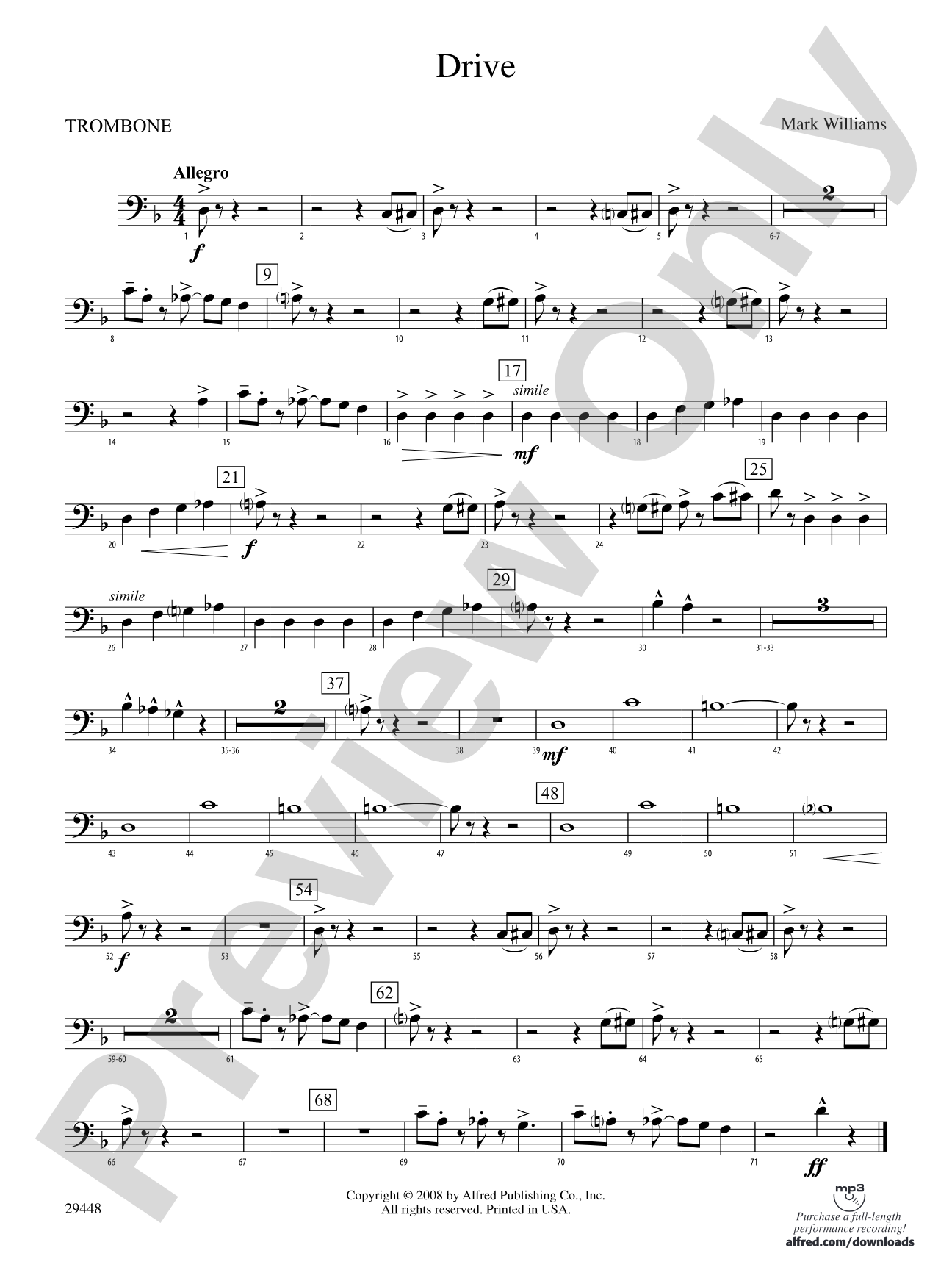 Drive: 1st Trombone