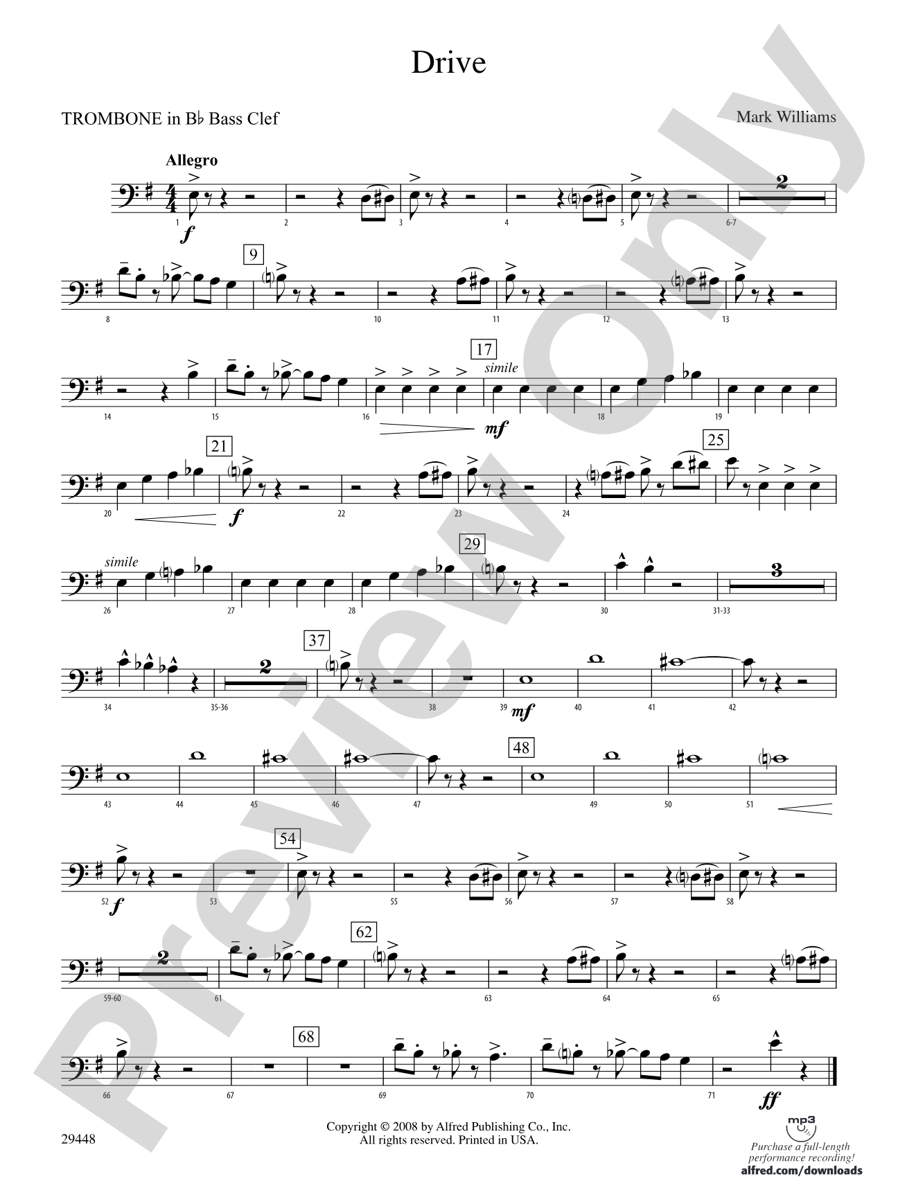 Drive: (wp) 1st B-flat Trombone B.C.