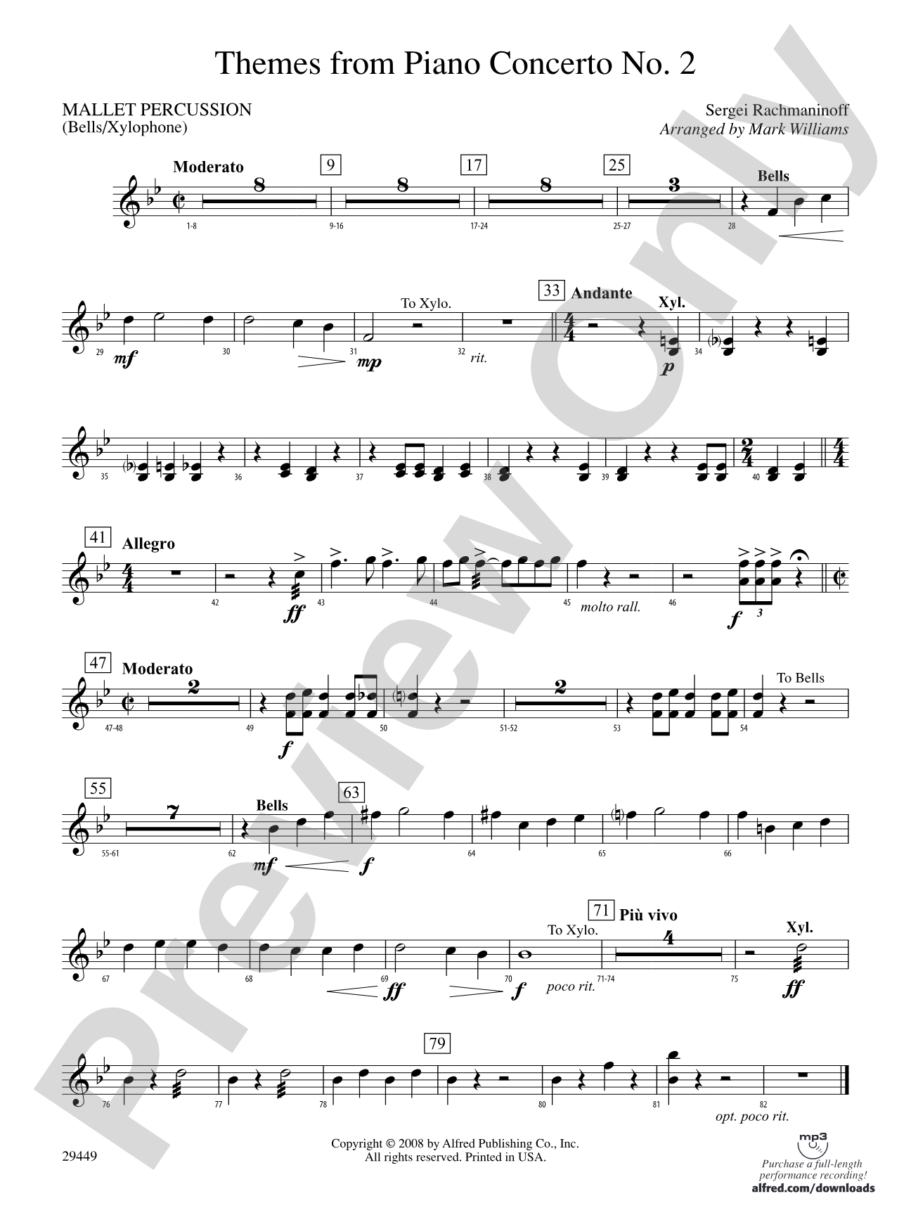 Themes from Piano Concerto No. 2: Mallets