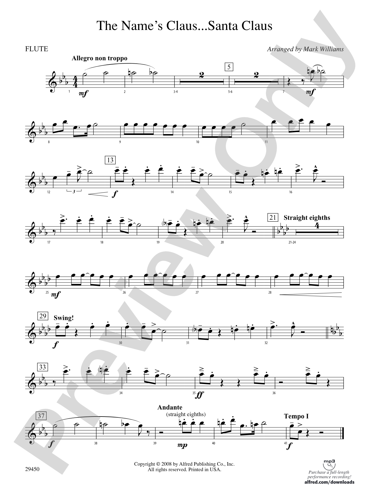 The Name's Claus... Santa Claus: Flute