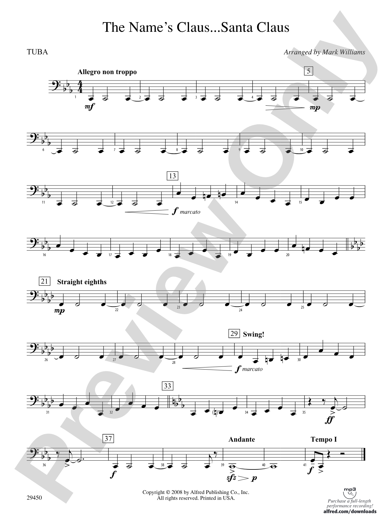 The Name's Claus... Santa Claus: Tuba