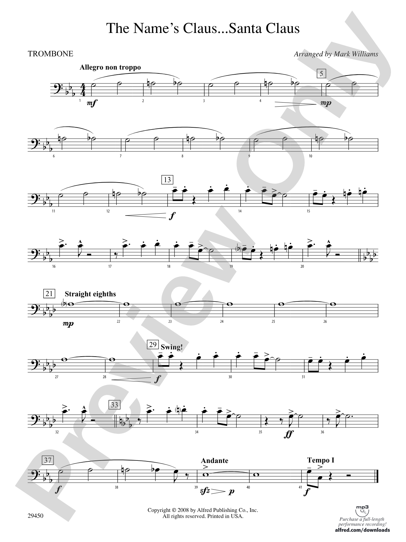 The Name's Claus... Santa Claus: 1st Trombone