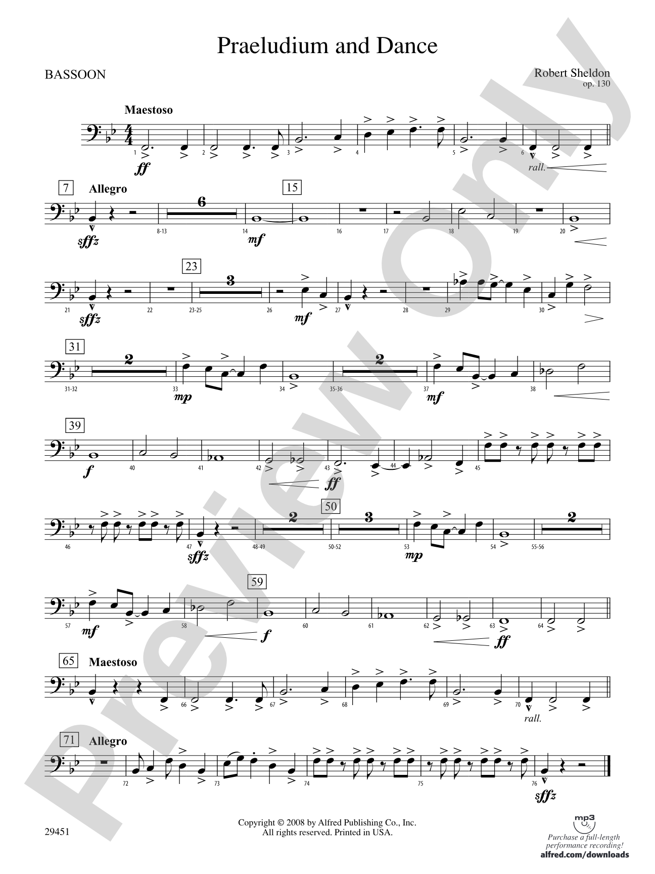 Praeludium and Dance: Bassoon