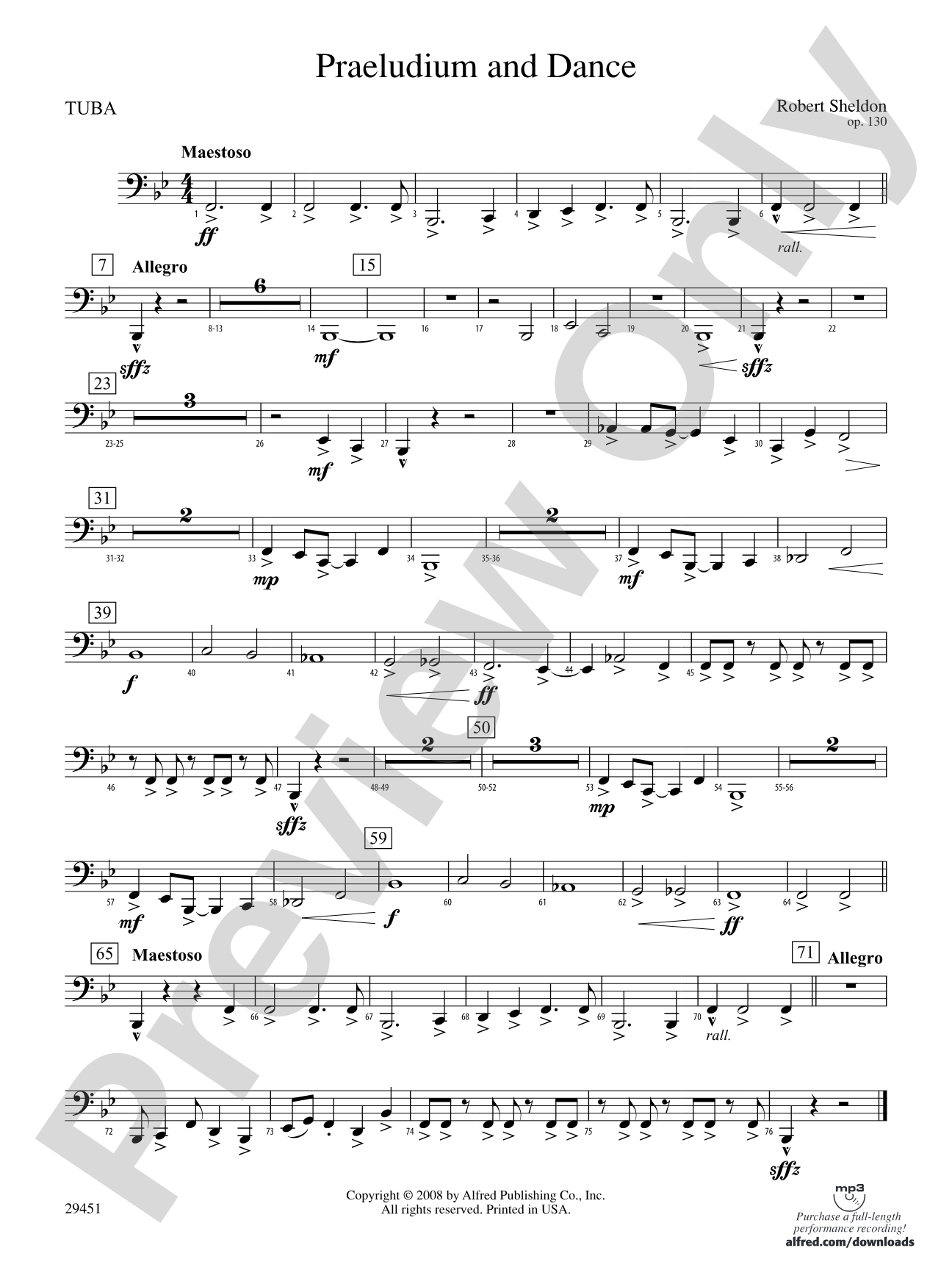 Praeludium and Dance: Tuba