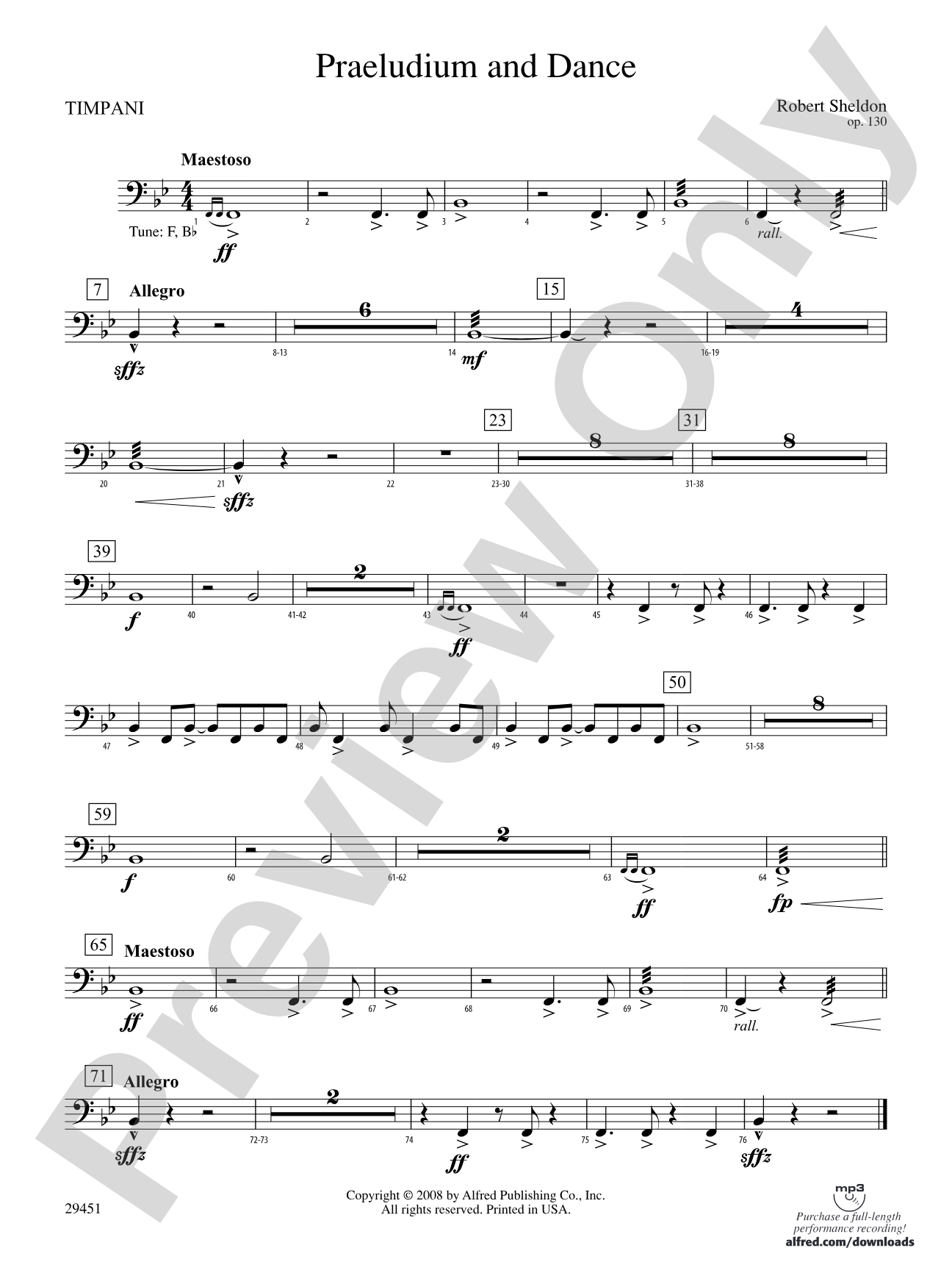 Praeludium and Dance: Timpani