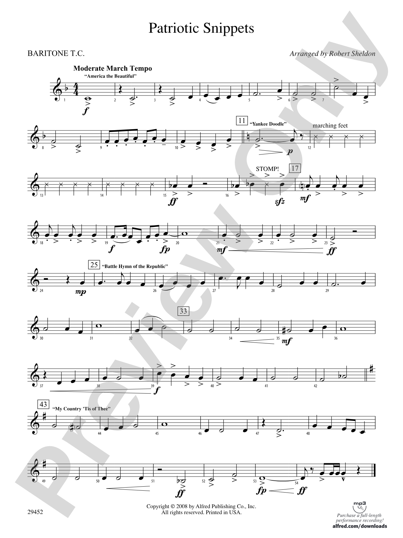 Patriotic Snippets: Baritone T.C.