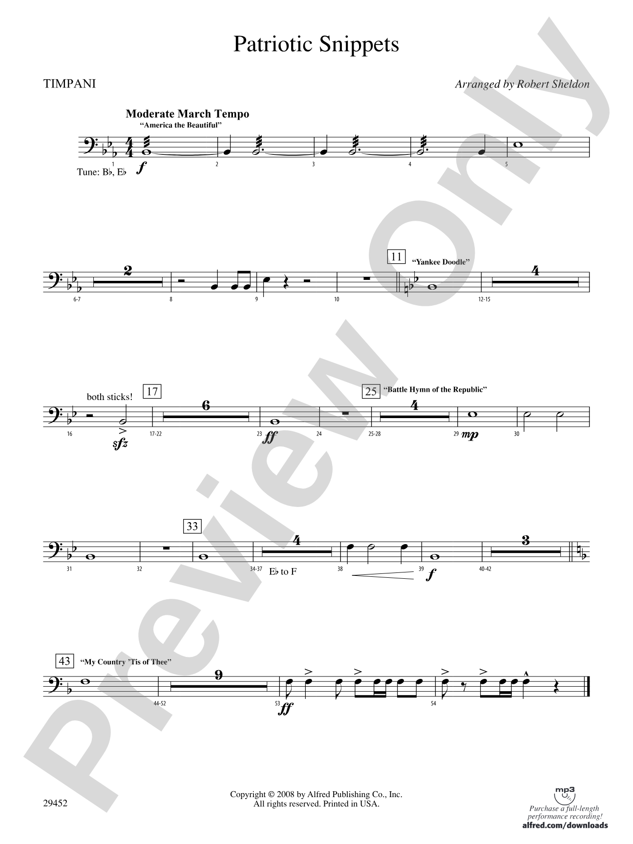 Patriotic Snippets: Timpani