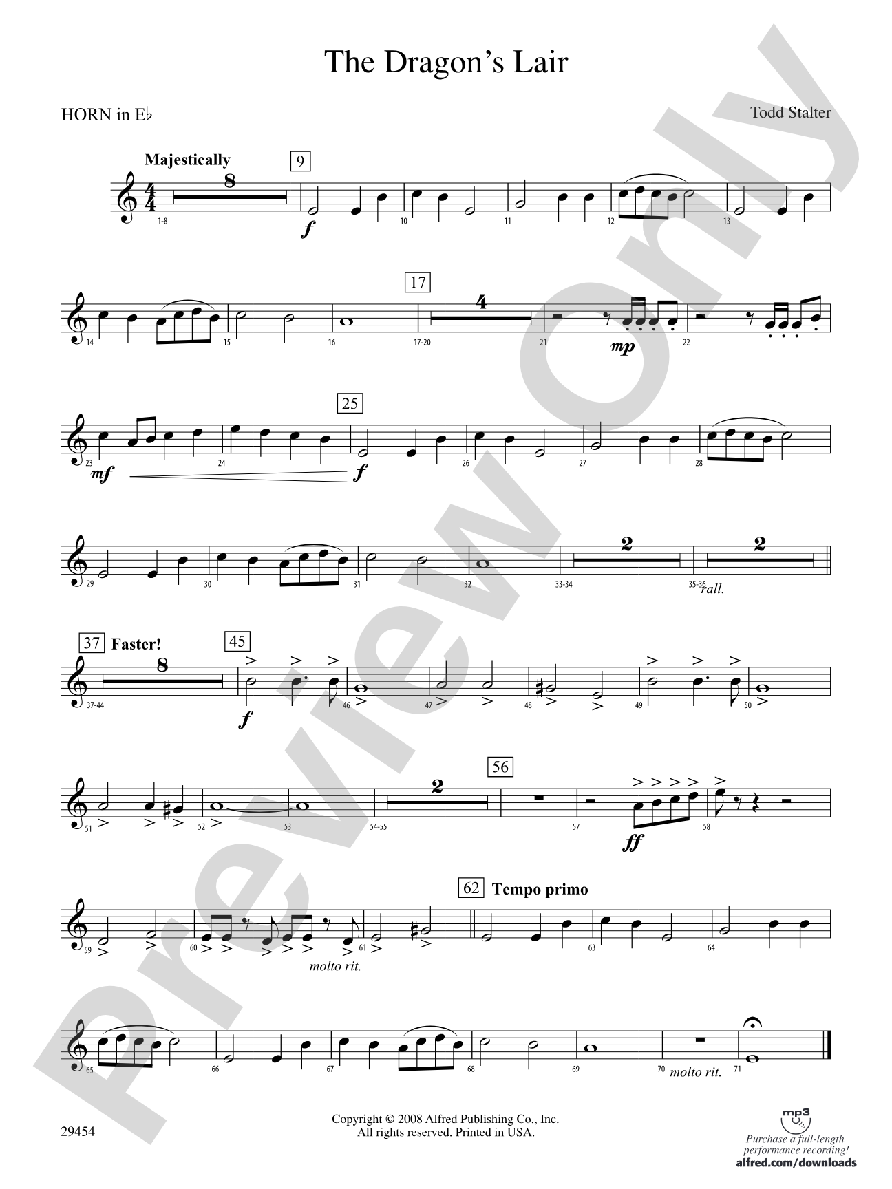 The Dragon's Lair: (wp) 1st Horn in E-flat