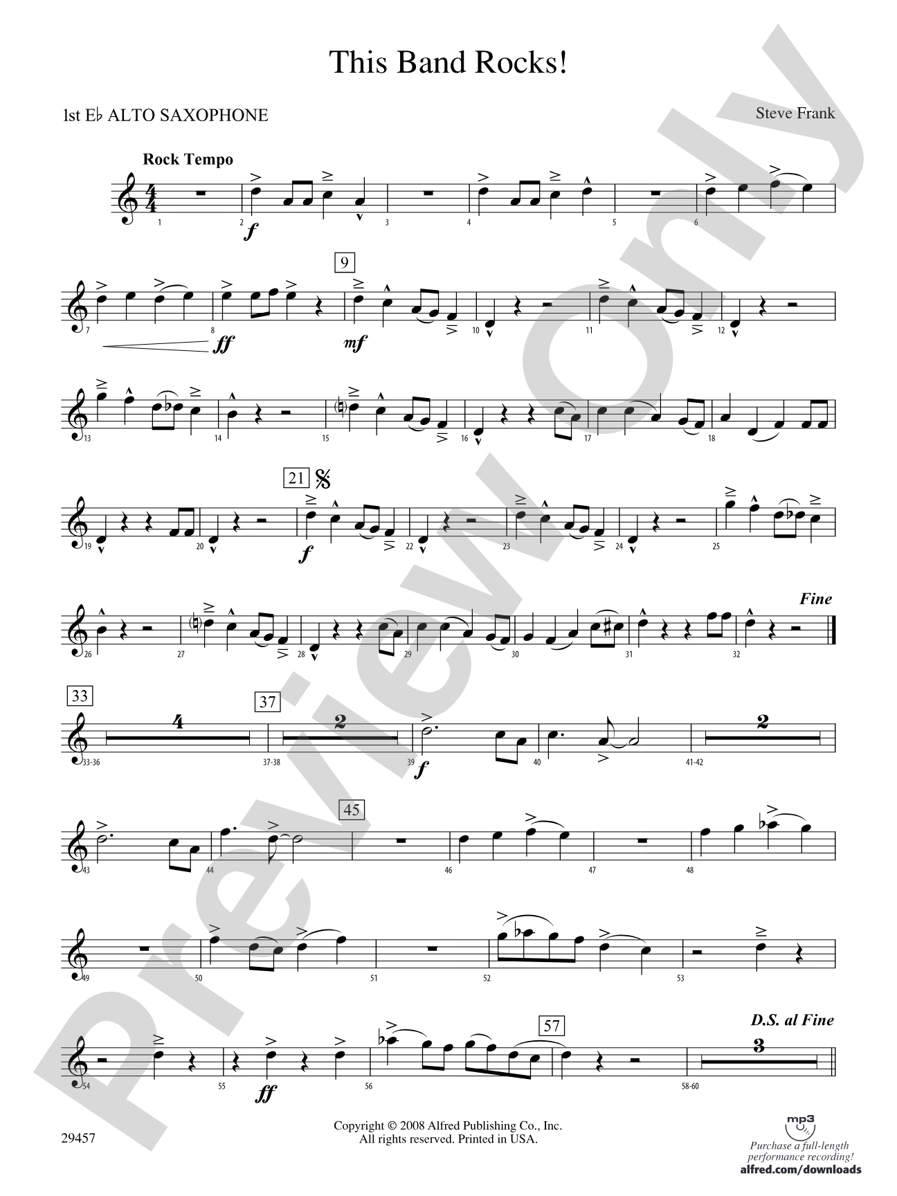This Band Rocks!: E-flat Alto Saxophone