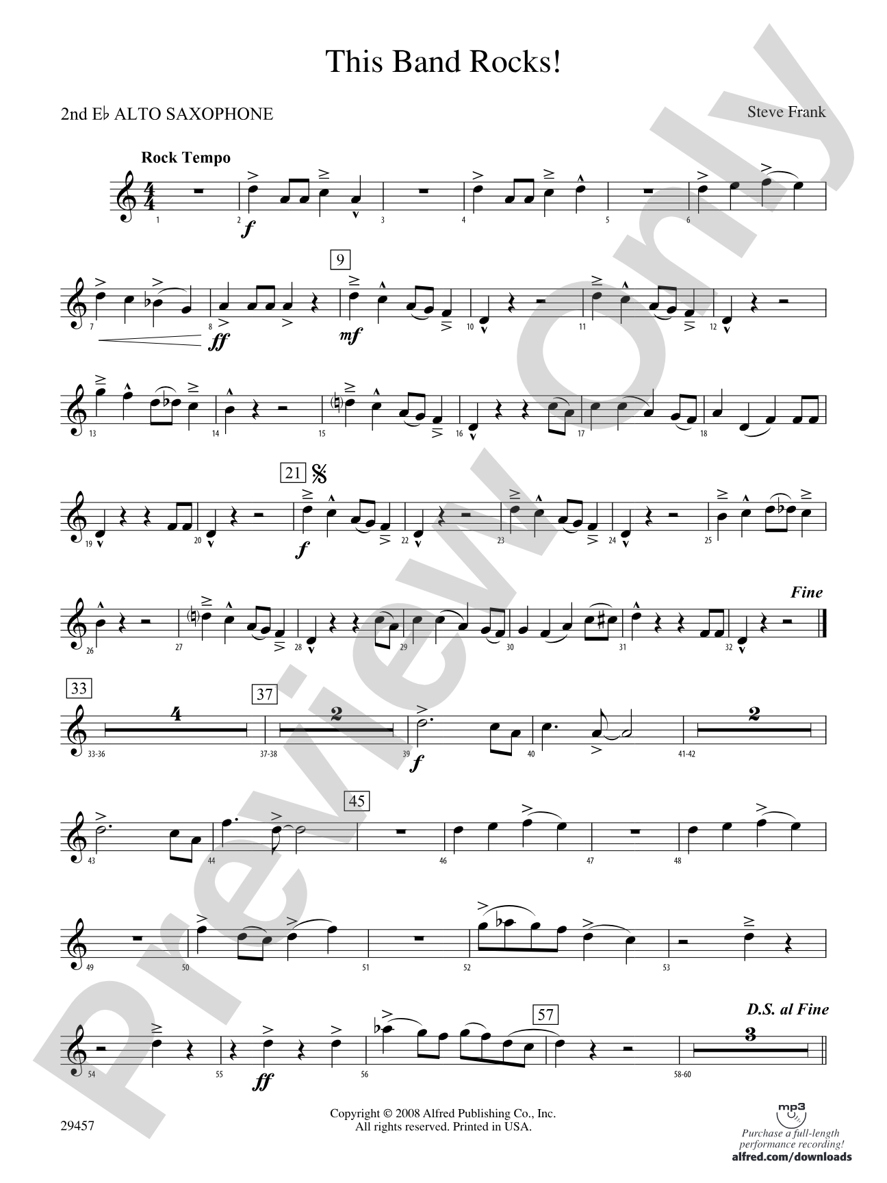 This Band Rocks!: 2nd E-flat Alto Saxophone