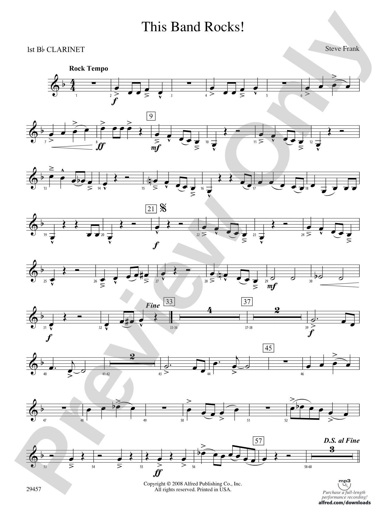 This Band Rocks!: 1st B-flat Clarinet