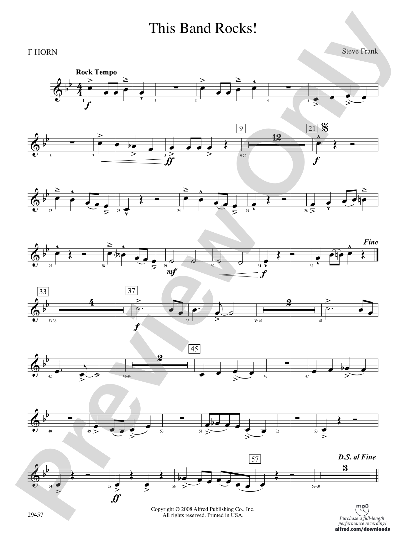 This Band Rocks!: 1st F Horn