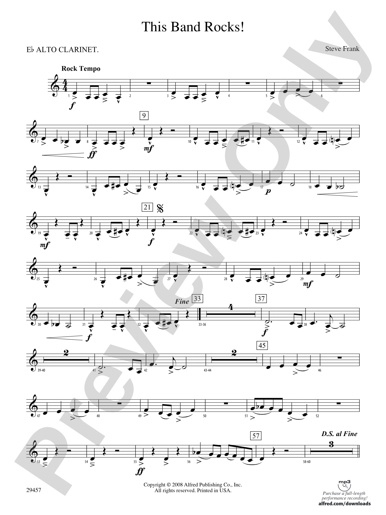 This Band Rocks!: (wp) E-flat Alto Clarinet