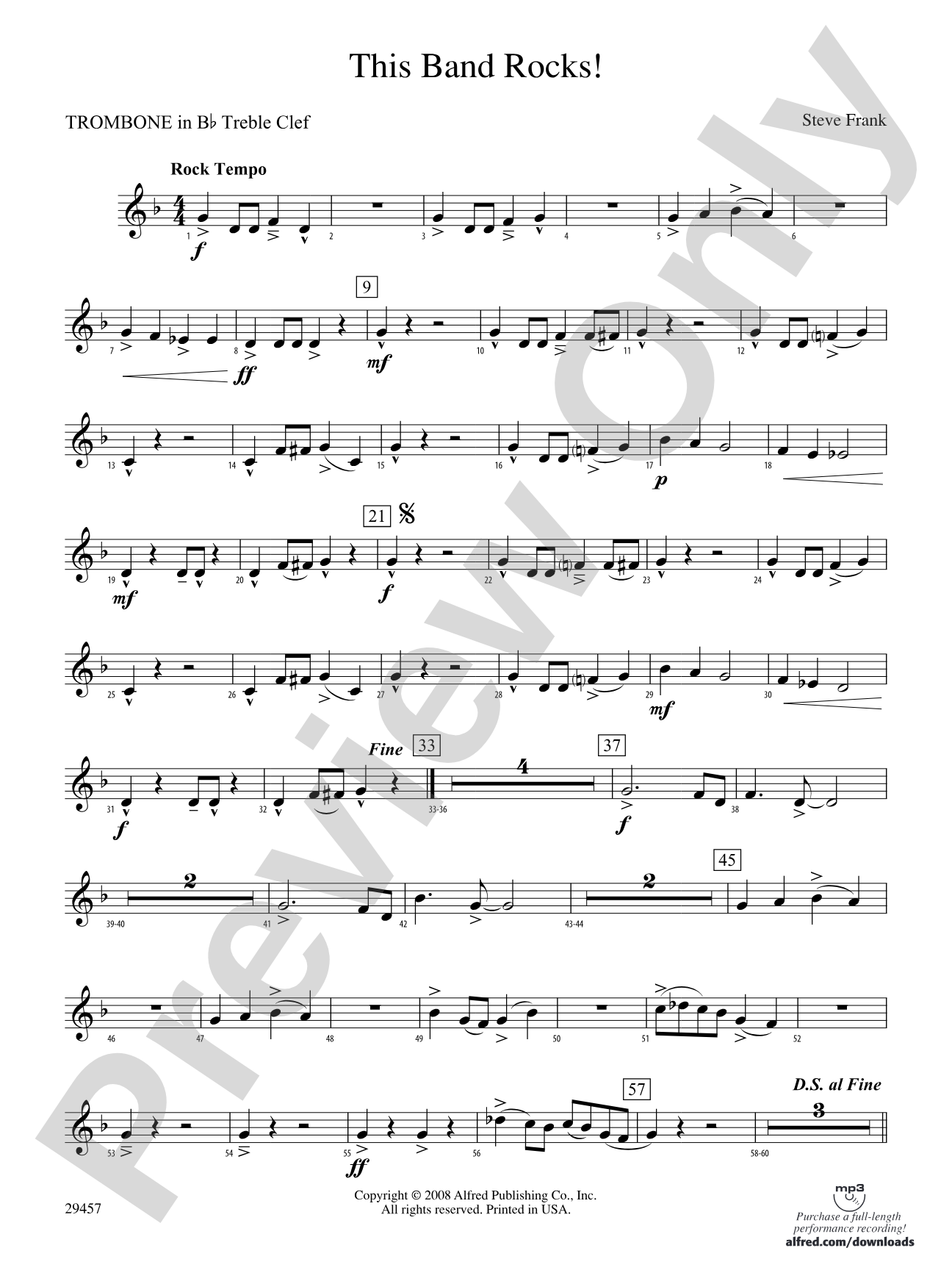 This Band Rocks!: (wp) 1st B-flat Trombone T.C.