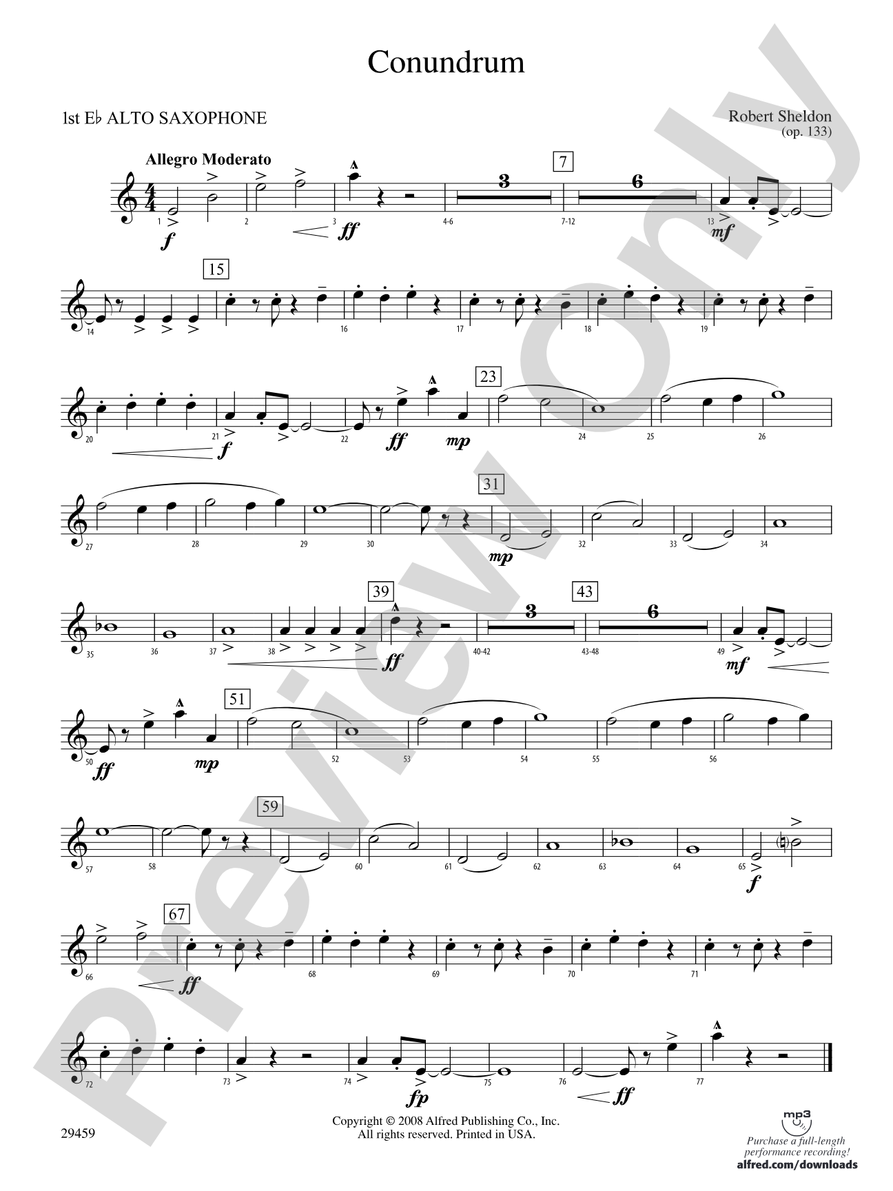 Conundrum: E-flat Alto Saxophone