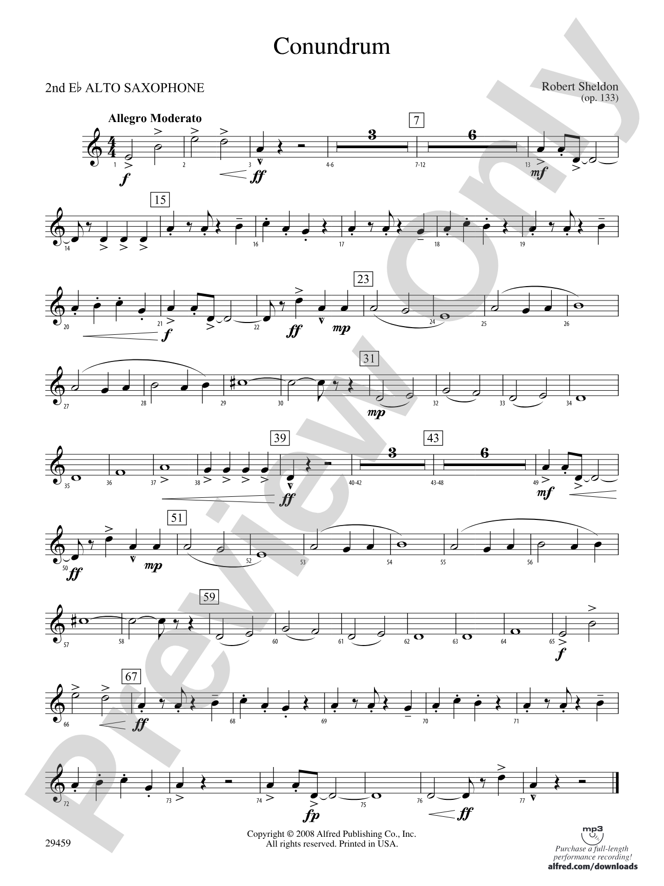 Conundrum: 2nd E-flat Alto Saxophone