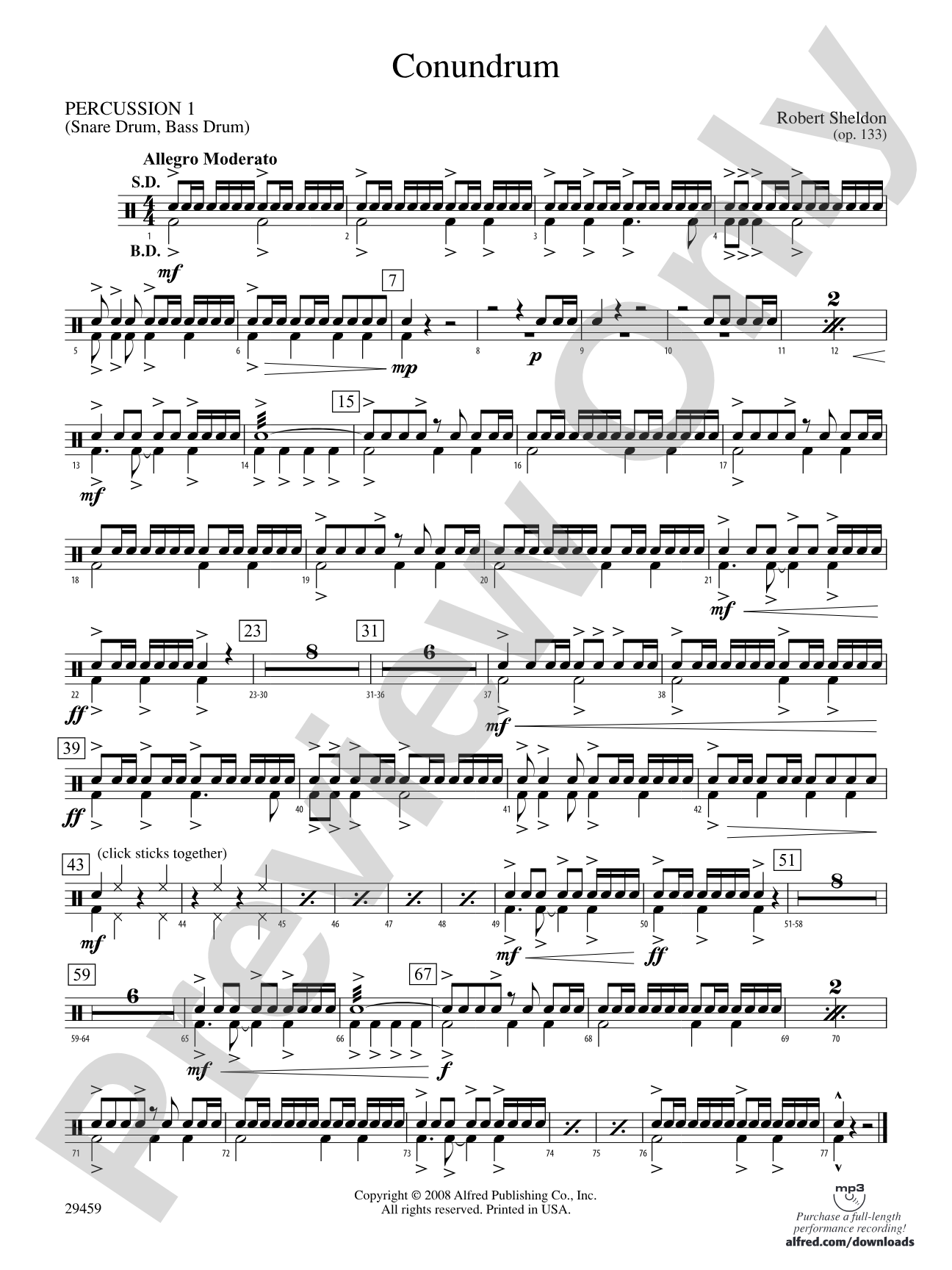 Conundrum: 1st Percussion