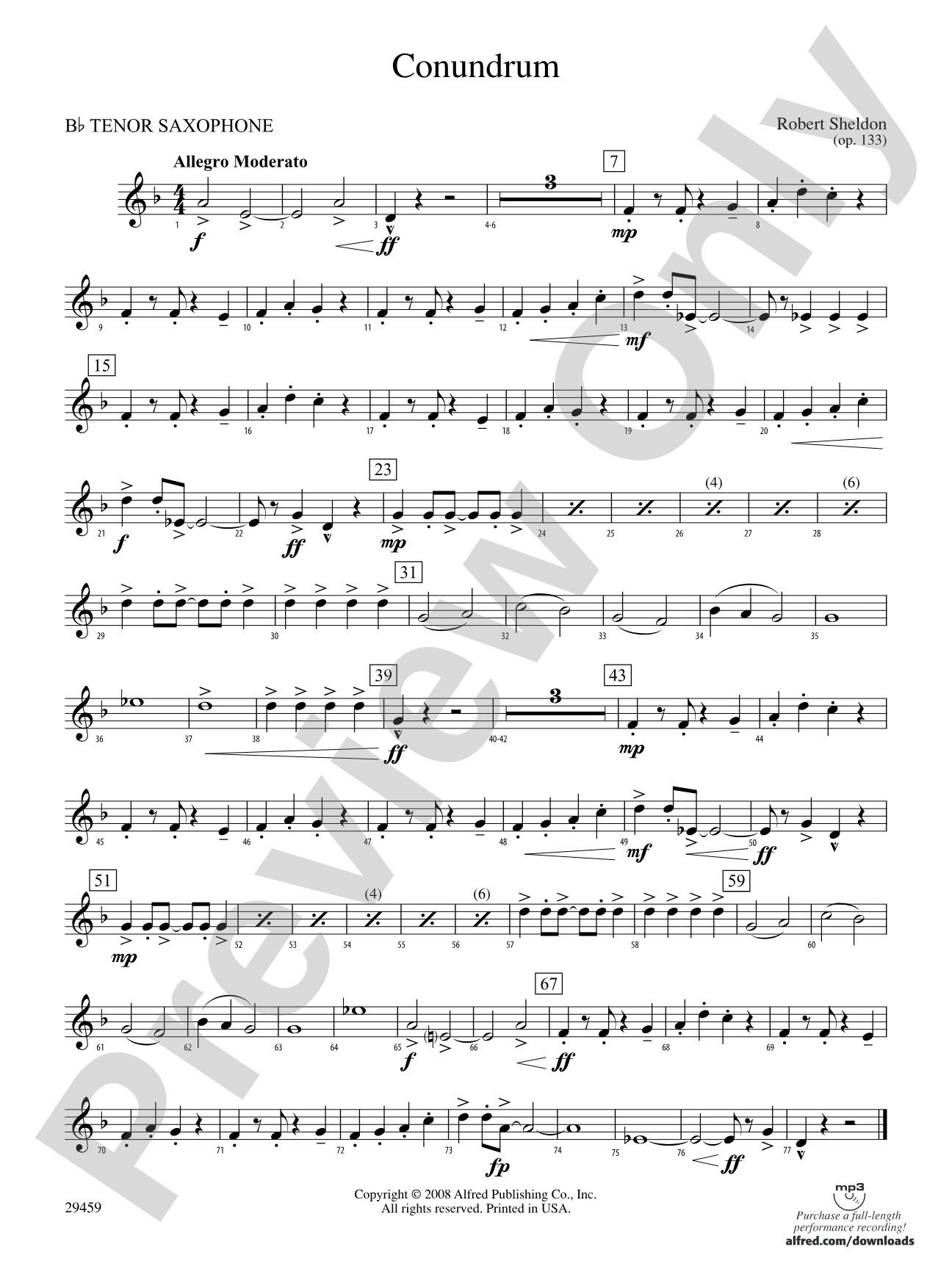 Conundrum: B-flat Tenor Saxophone