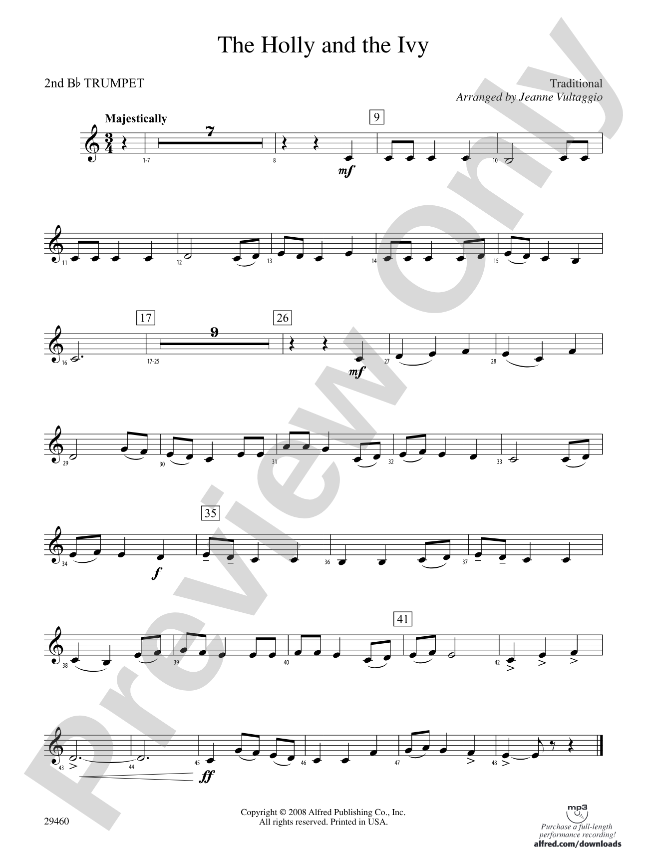 The Holly and the Ivy: 2nd B-flat Trumpet