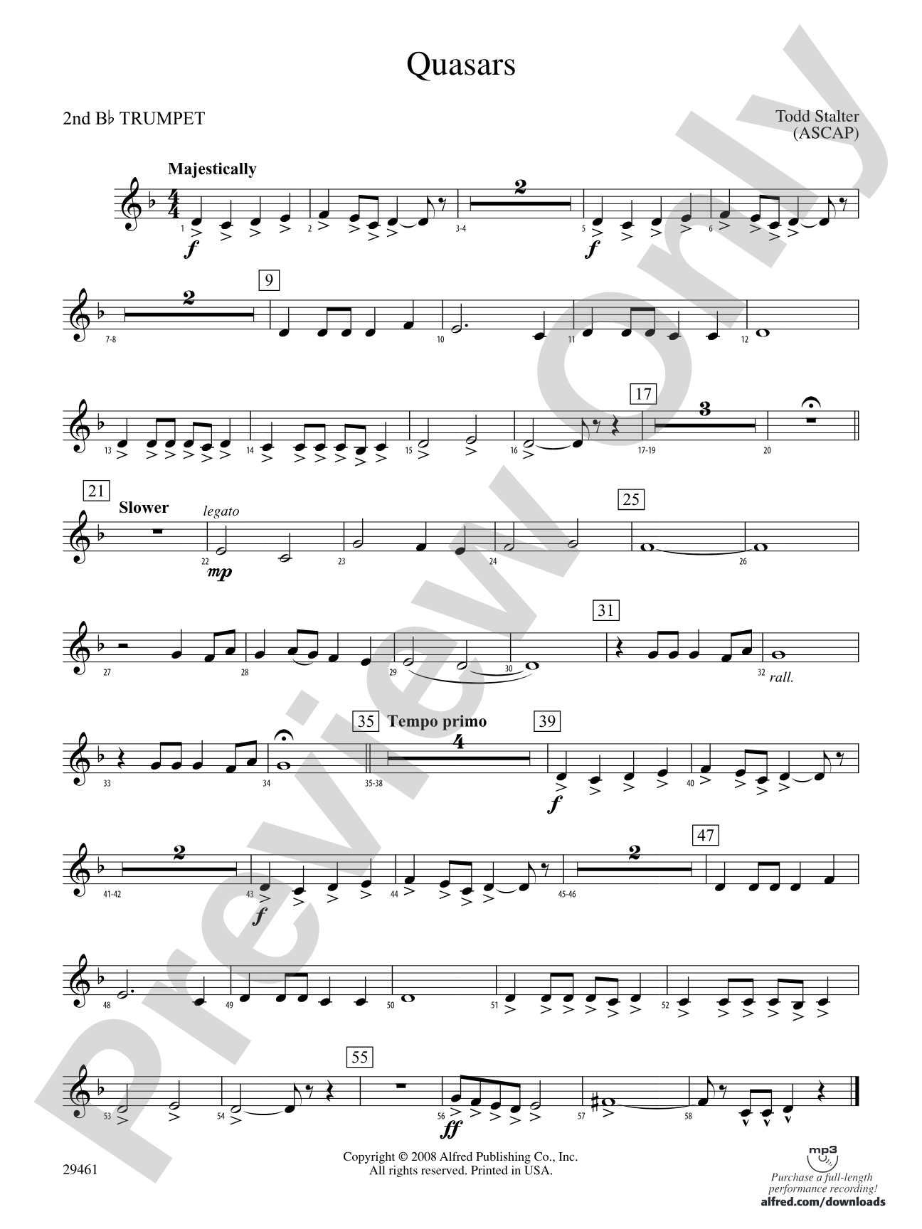 Quasars: 2nd B-flat Trumpet
