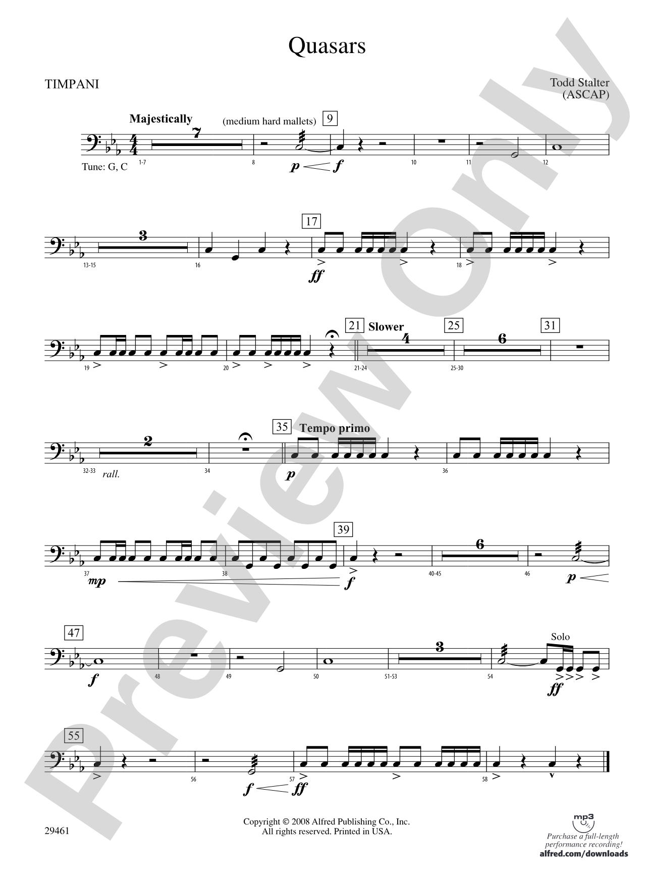 Quasars: Timpani