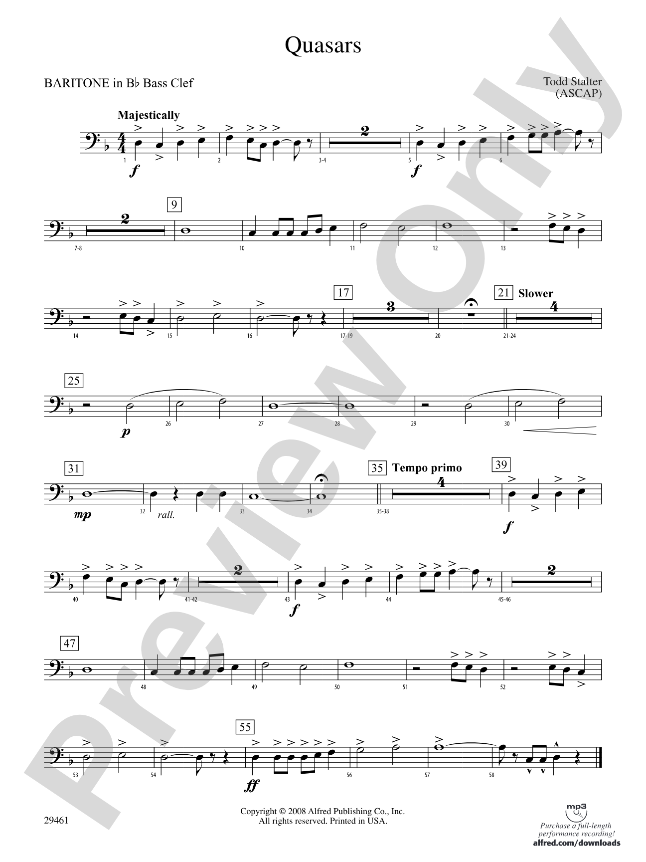 Quasars: (wp) B-flat Baritone B.C.