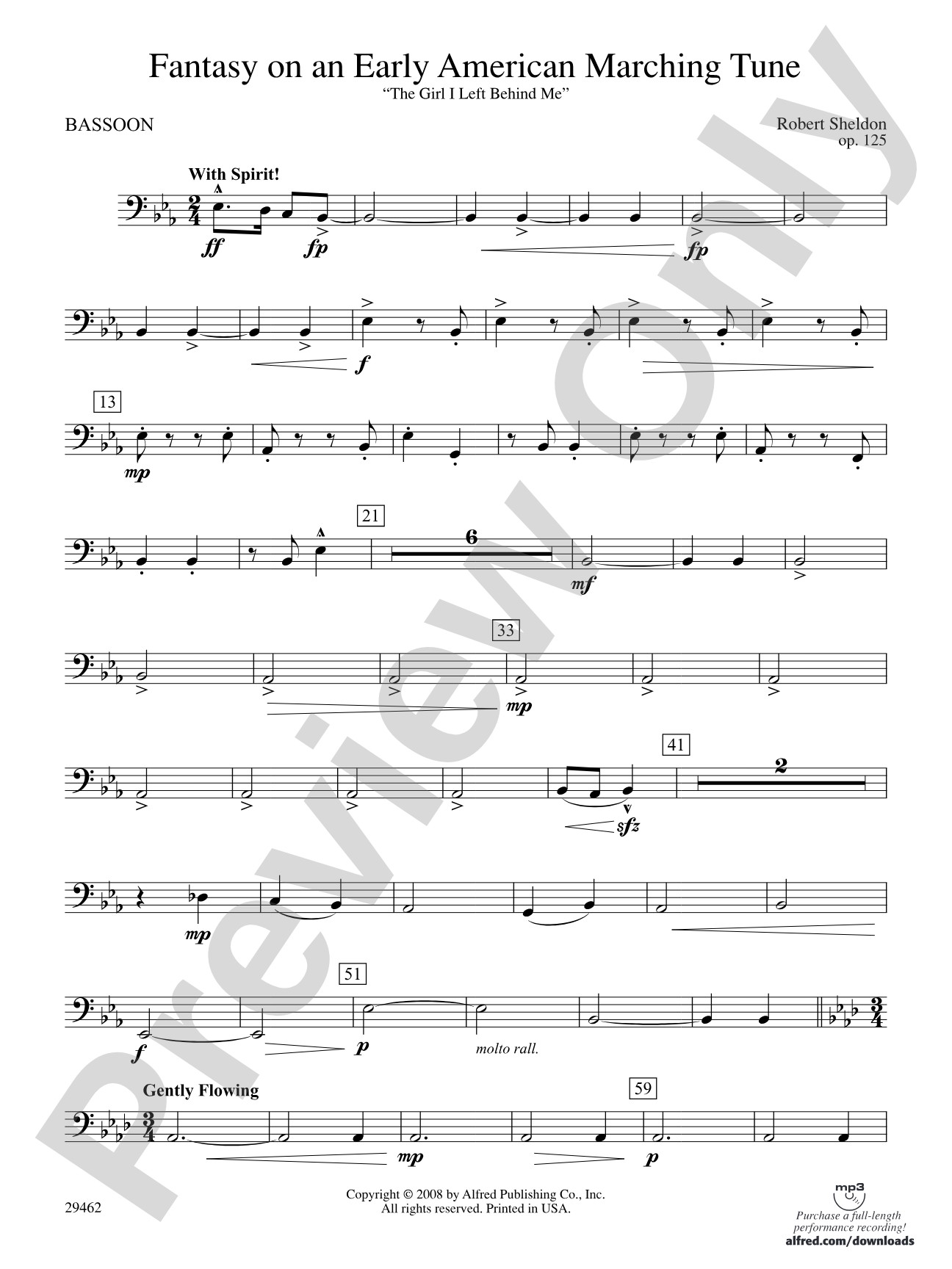 Fantasy on an Early American Marching Tune: Bassoon