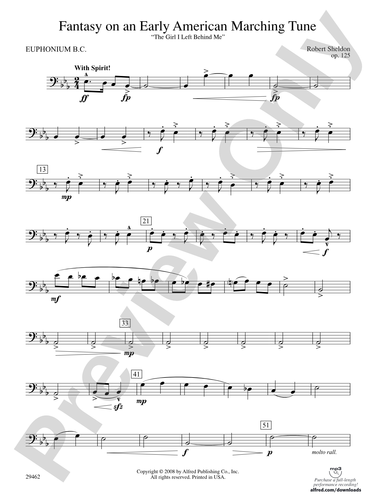 Fantasy on an Early American Marching Tune: Baritone B.C.