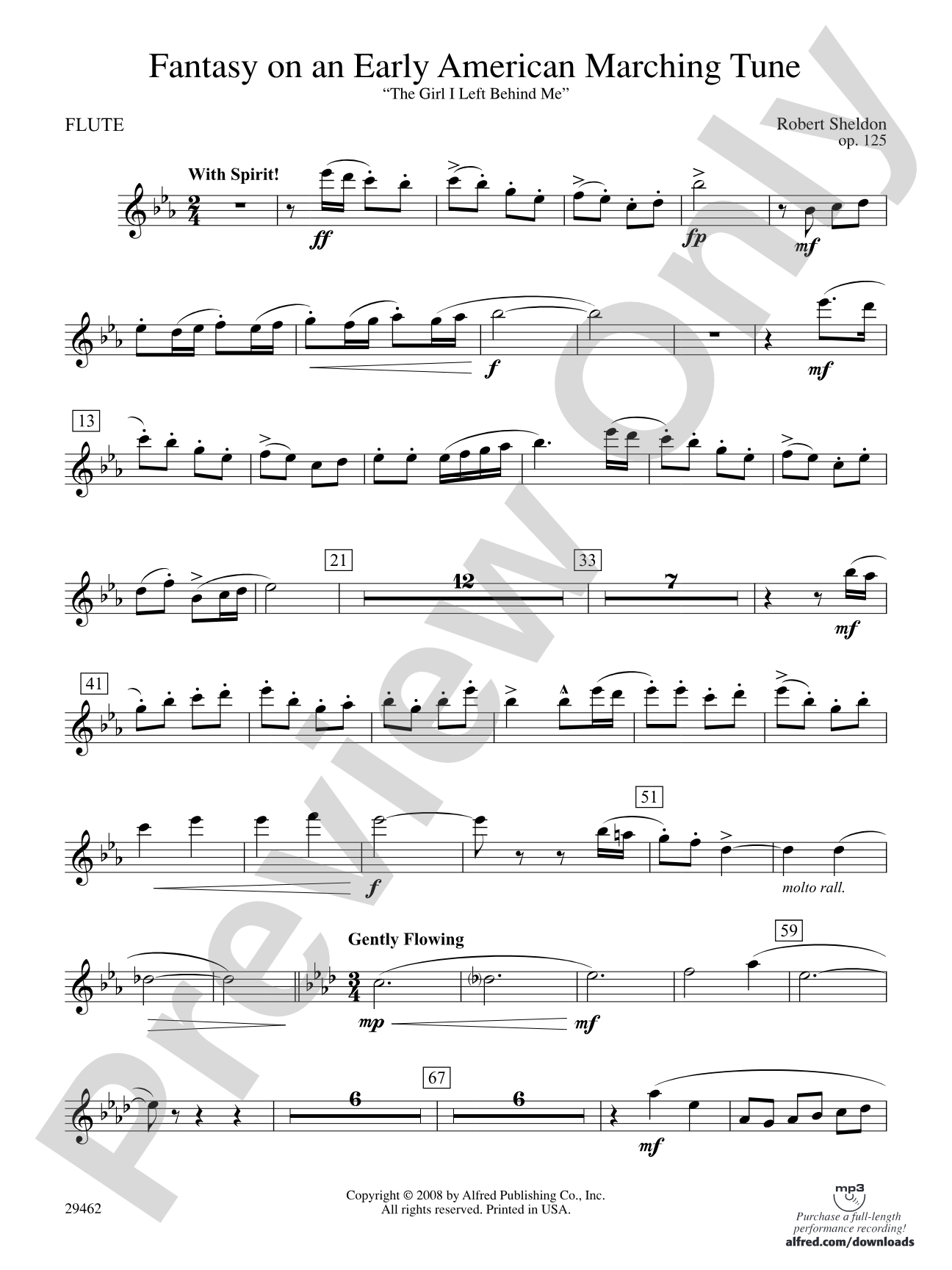 Fantasy on an Early American Marching Tune: Flute