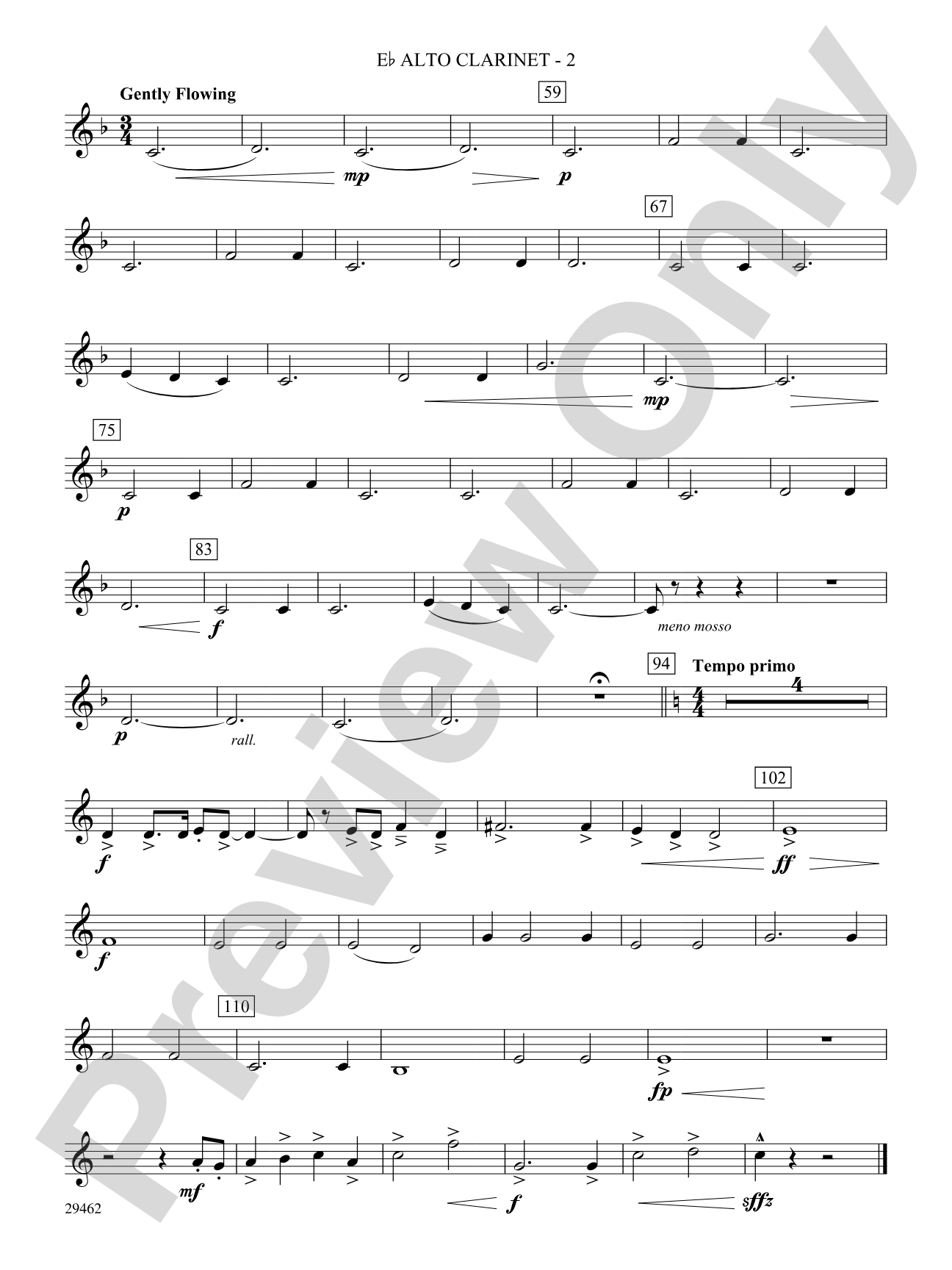 Fantasy on an Early American Marching Tune: (wp) E-flat Alto Clarinet