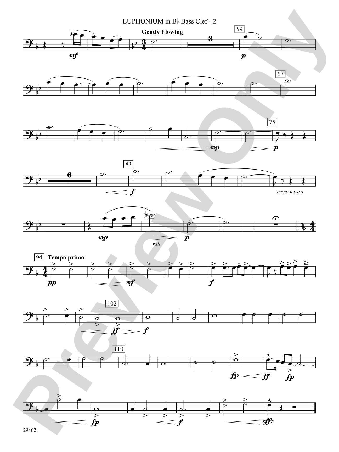 Fantasy on an Early American Marching Tune: (wp) B-flat Baritone B.C.