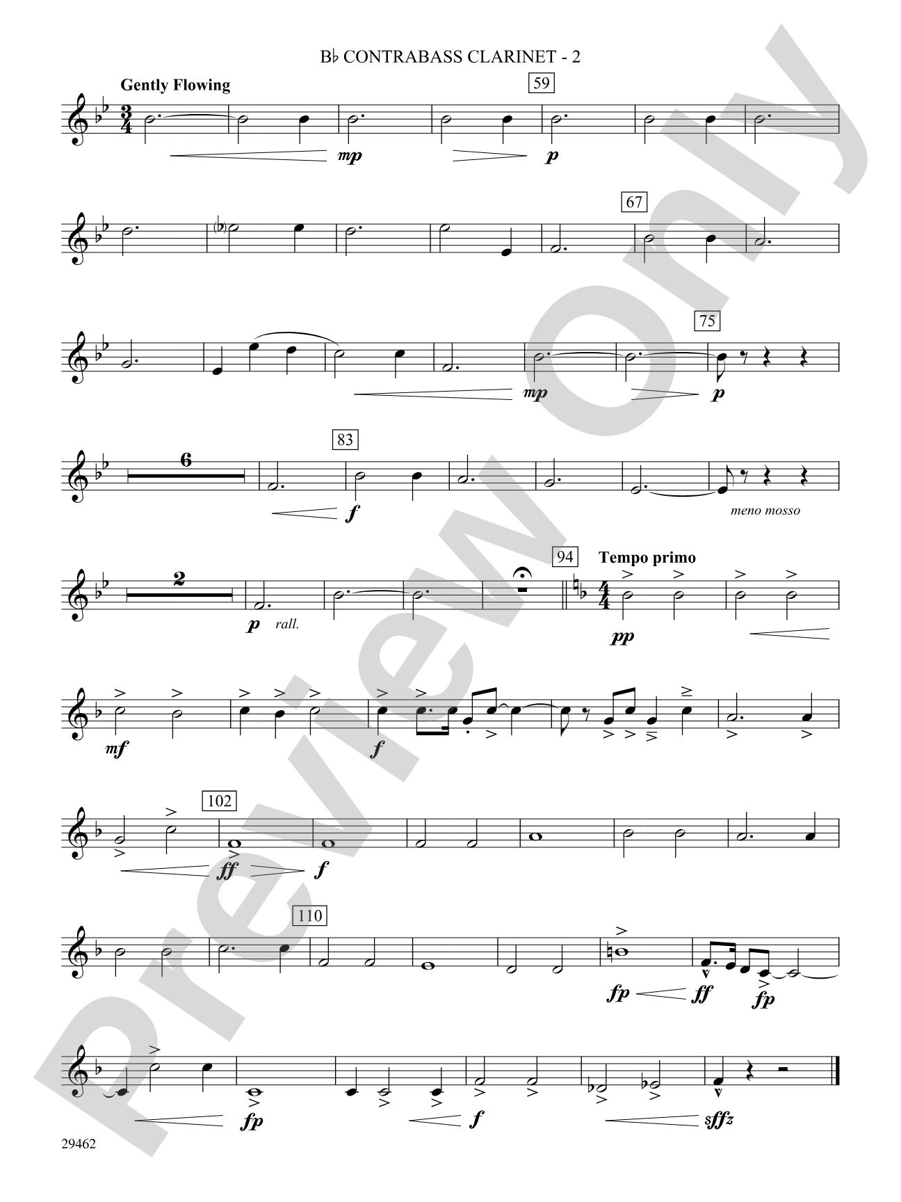 Fantasy on an Early American Marching Tune: (wp) B-flat Contrabass Clarinet