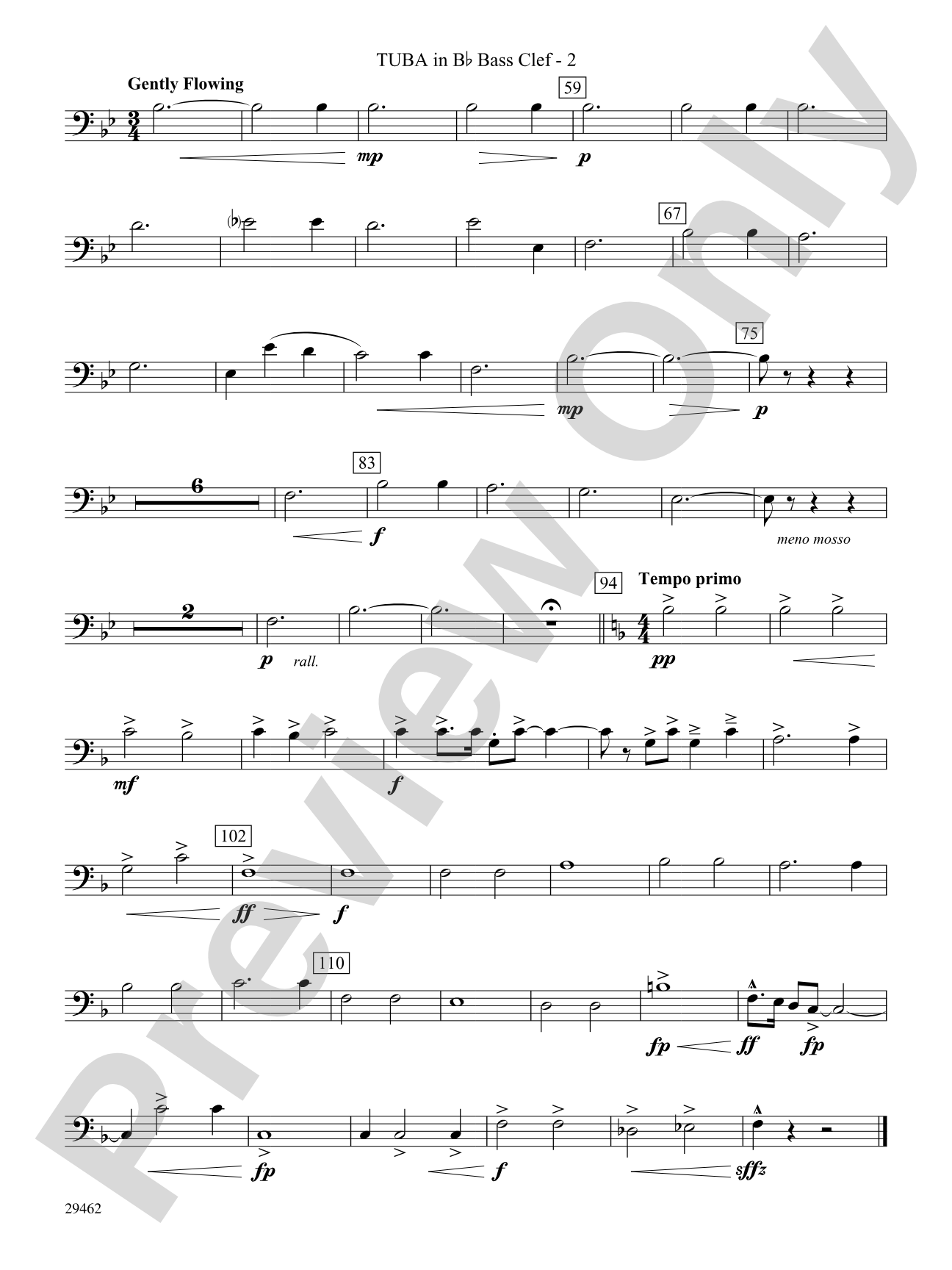 Fantasy on an Early American Marching Tune: (wp) B-flat Tuba B.C.