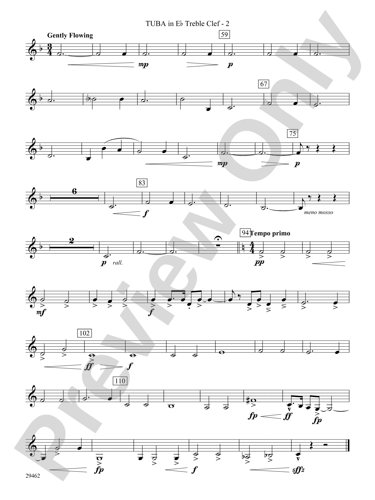 Fantasy on an Early American Marching Tune: (wp) E-flat Tuba T.C.
