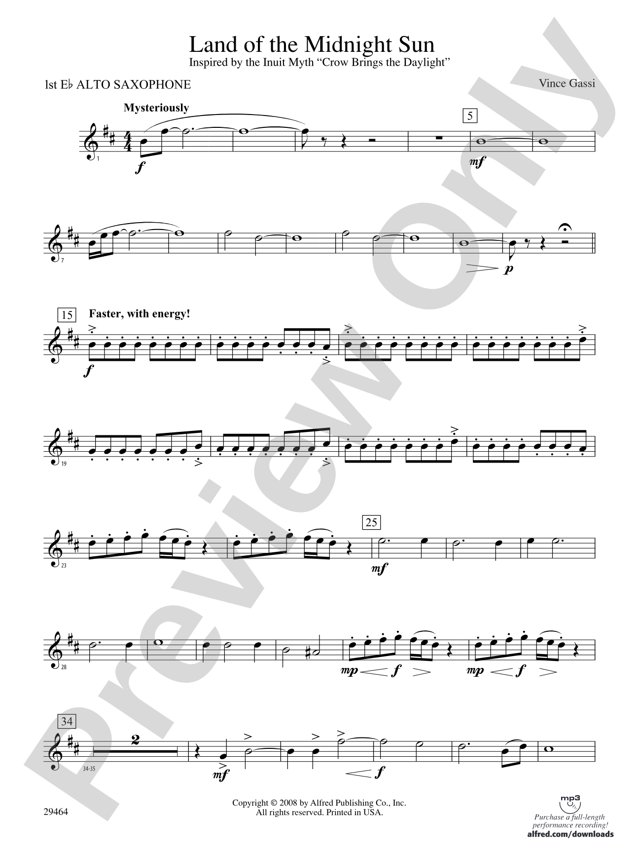 Land of the Midnight Sun: E-flat Alto Saxophone